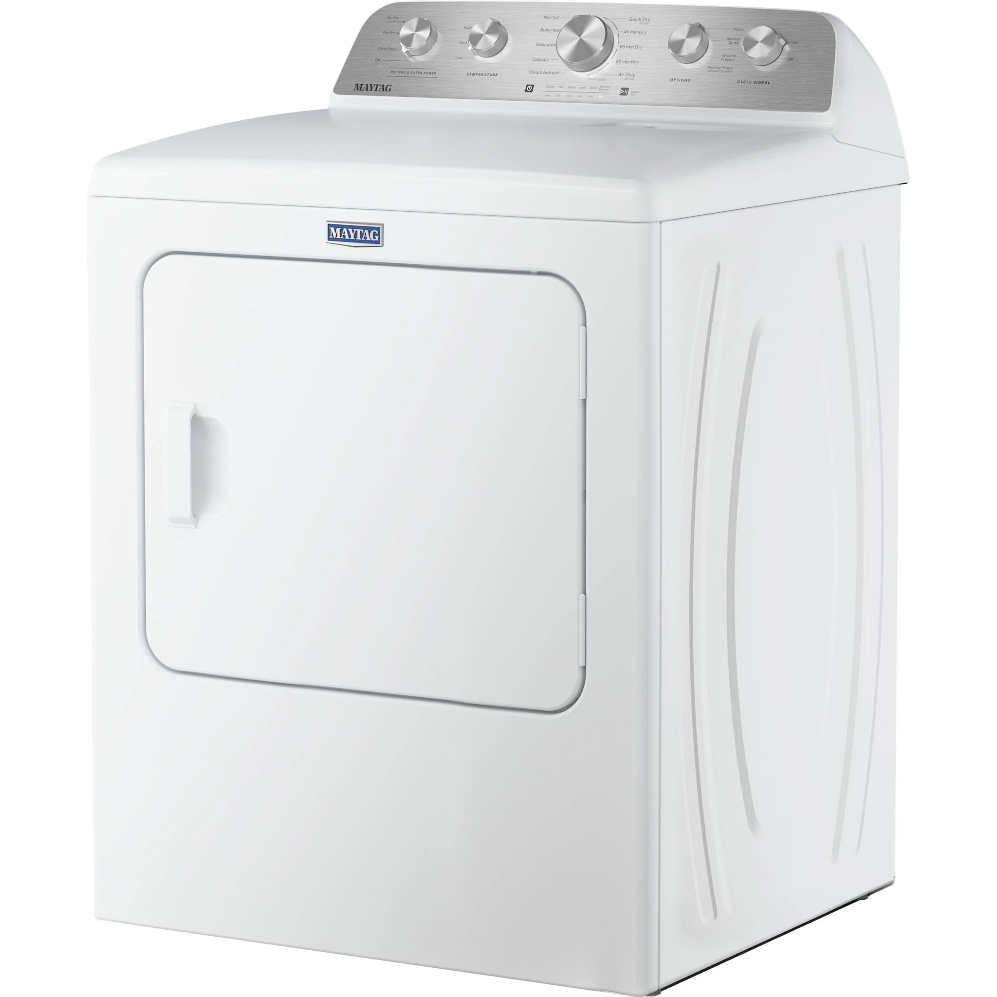 Maytag 7.0 Cu Ft. Load Gas Dryer with Extra Power and Pet Pro Option - White (MGD5605RW) - Image 2