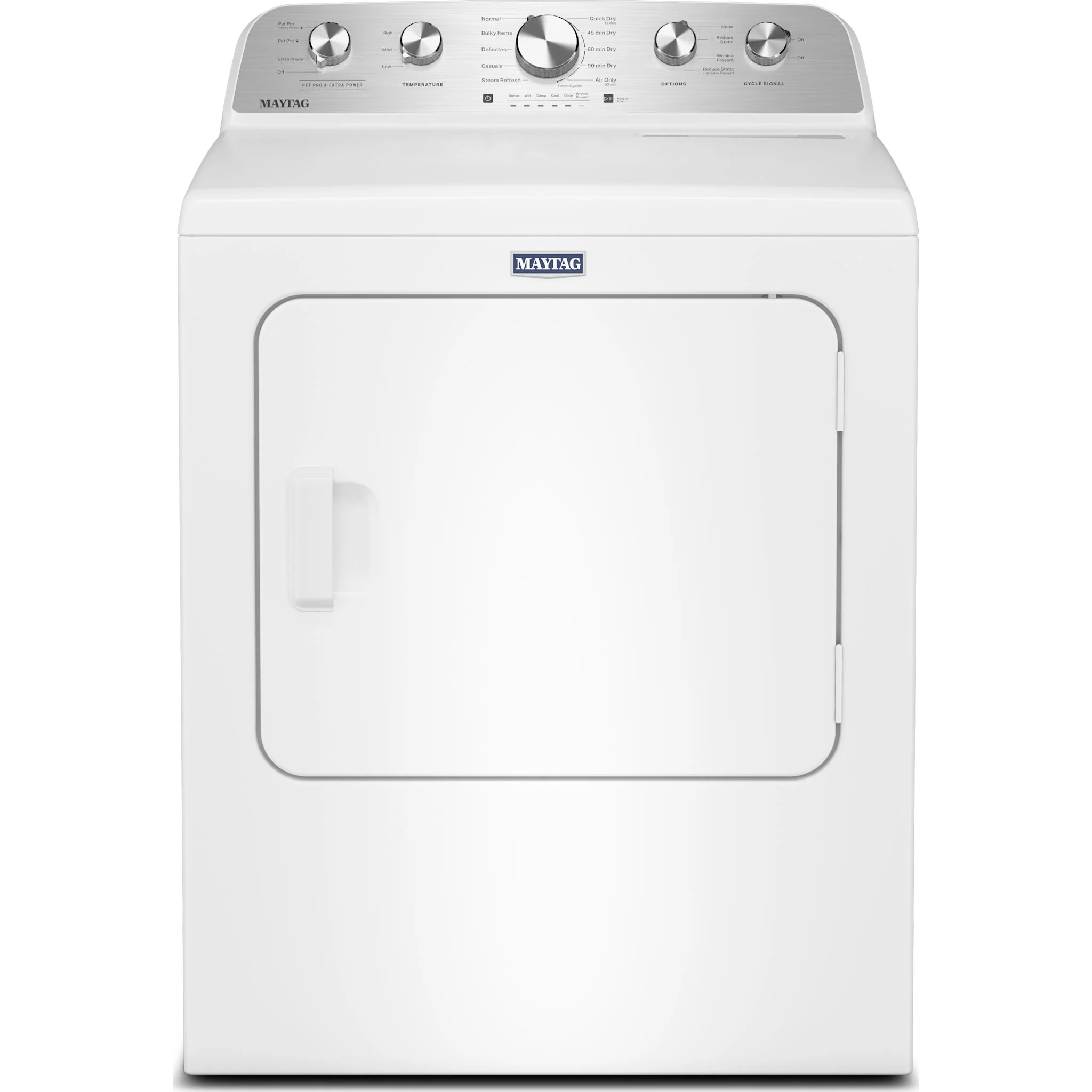 Maytag 7.0 Cu Ft. Load Gas Dryer with Extra Power and Pet Pro Option - White (MGD5605RW) - Image 5