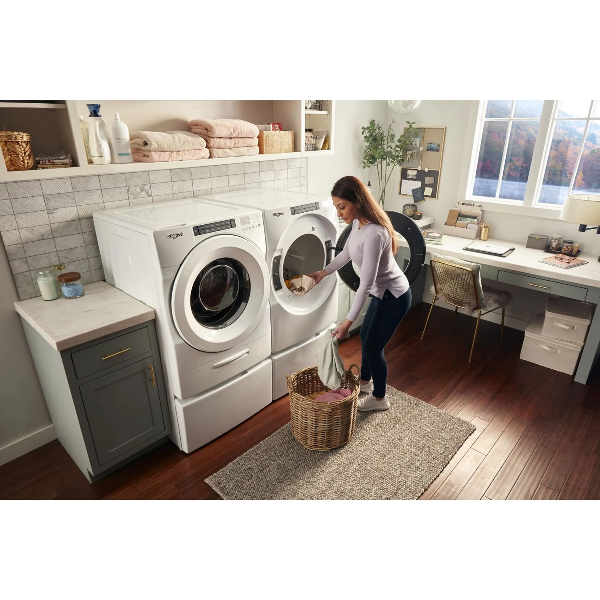 Whirlpool 7.4 cu. ft. Front Load Electric Dryer with Intuitive Touch Controls -White (YWED5620HW) - Image 14