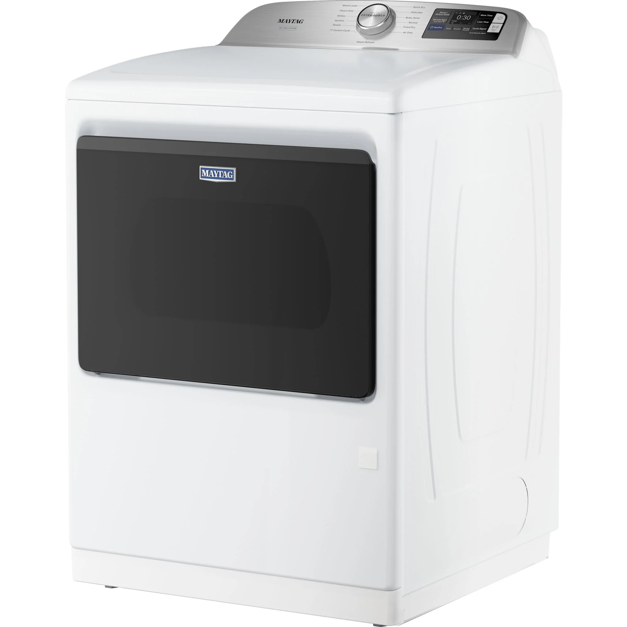 Maytag 7.4 Cu. Ft. Pet Pro Top Load Gas Dryer with Extra Power and Sanitize Cycle - White (MGD7205RW) - Image 2