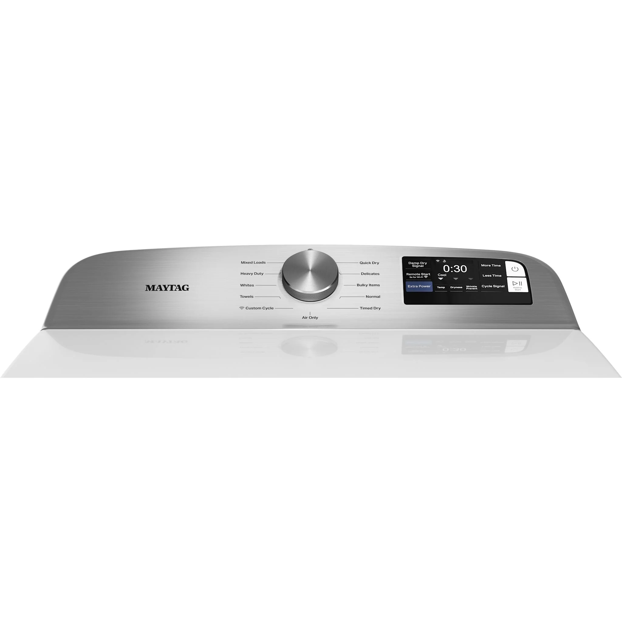 Maytag 7.4 Cu. Ft. Top Load Electric Dryer with Extra Power and Advanced Moisture Sensing - White (YMED6205RW) - Image 5