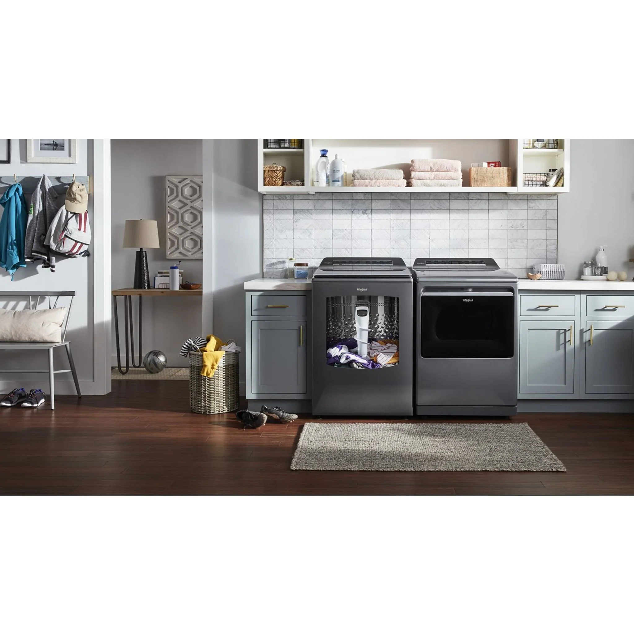 Whirlpool 7.4 cu. ft. Top Load Gas Dryer with Advanced Moisture Sensing -Chrome Shadow (WGD8127LC) - Image 13