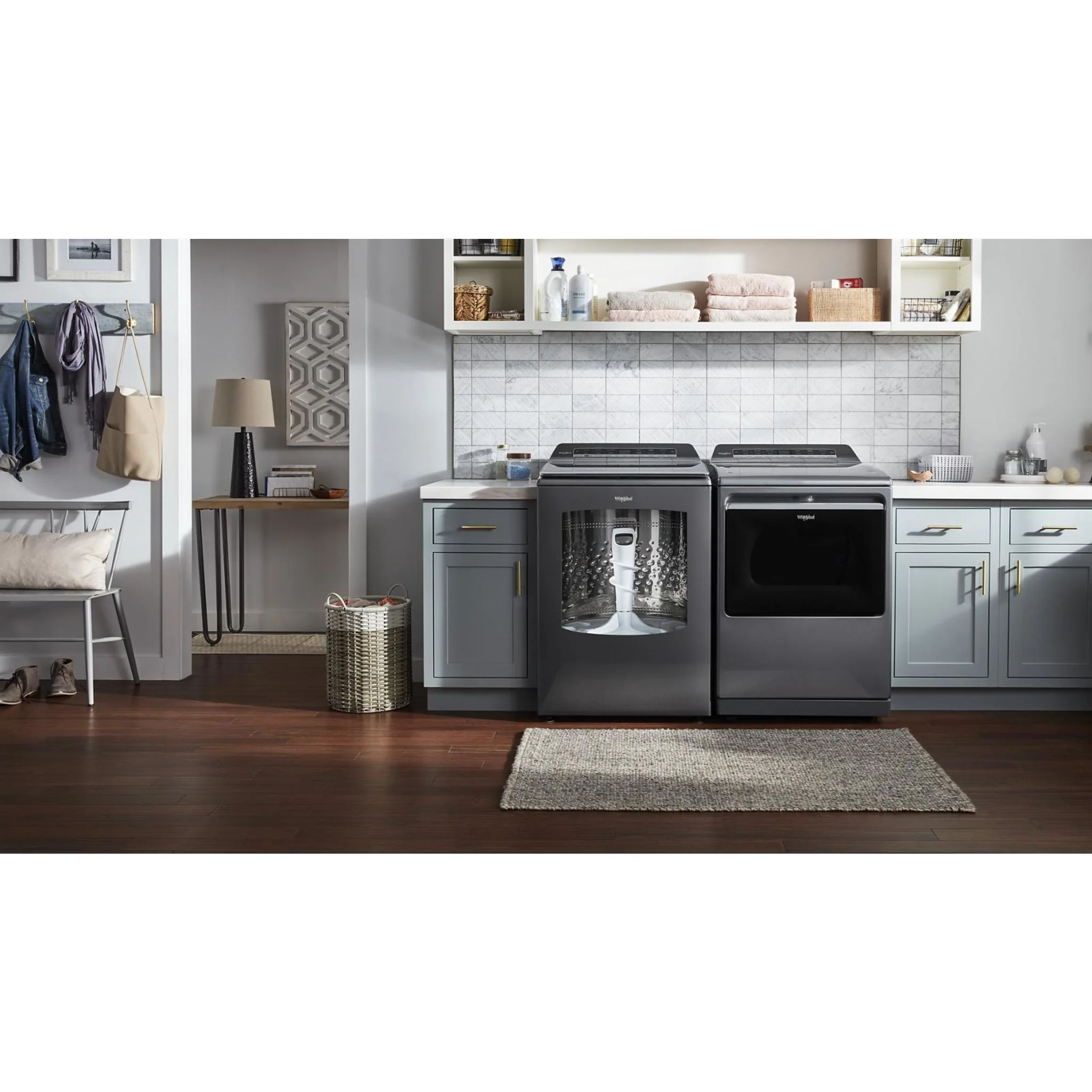 Whirlpool 7.4 cu. ft. Top Load Gas Dryer with Advanced Moisture Sensing -Chrome Shadow (WGD8127LC) - Image 16