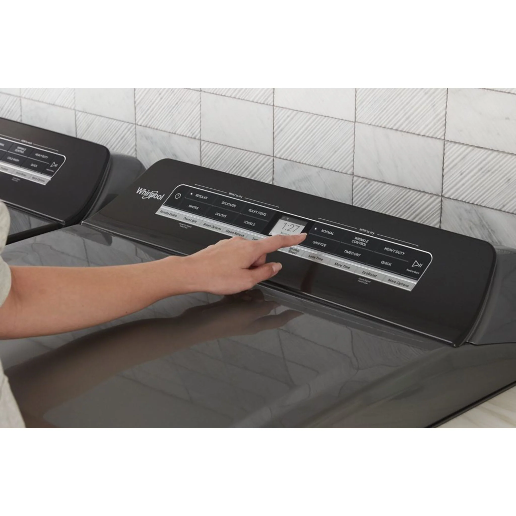 Whirlpool 7.4 cu. ft. Top Load Gas Dryer with Advanced Moisture Sensing -Chrome Shadow (WGD8127LC) - Image 25