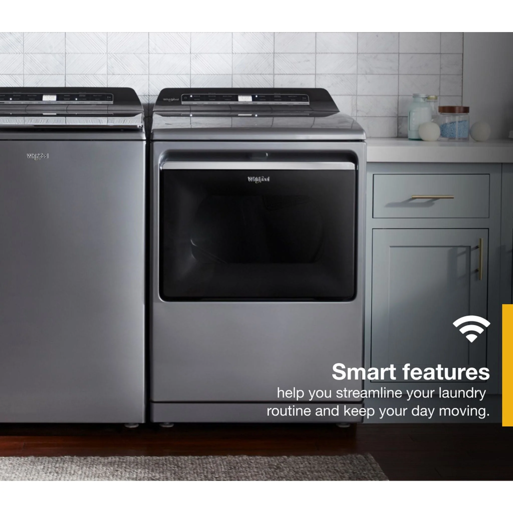 Whirlpool 7.4 cu. ft. Top Load Gas Dryer with Advanced Moisture Sensing -Chrome Shadow (WGD8127LC) - Image 28