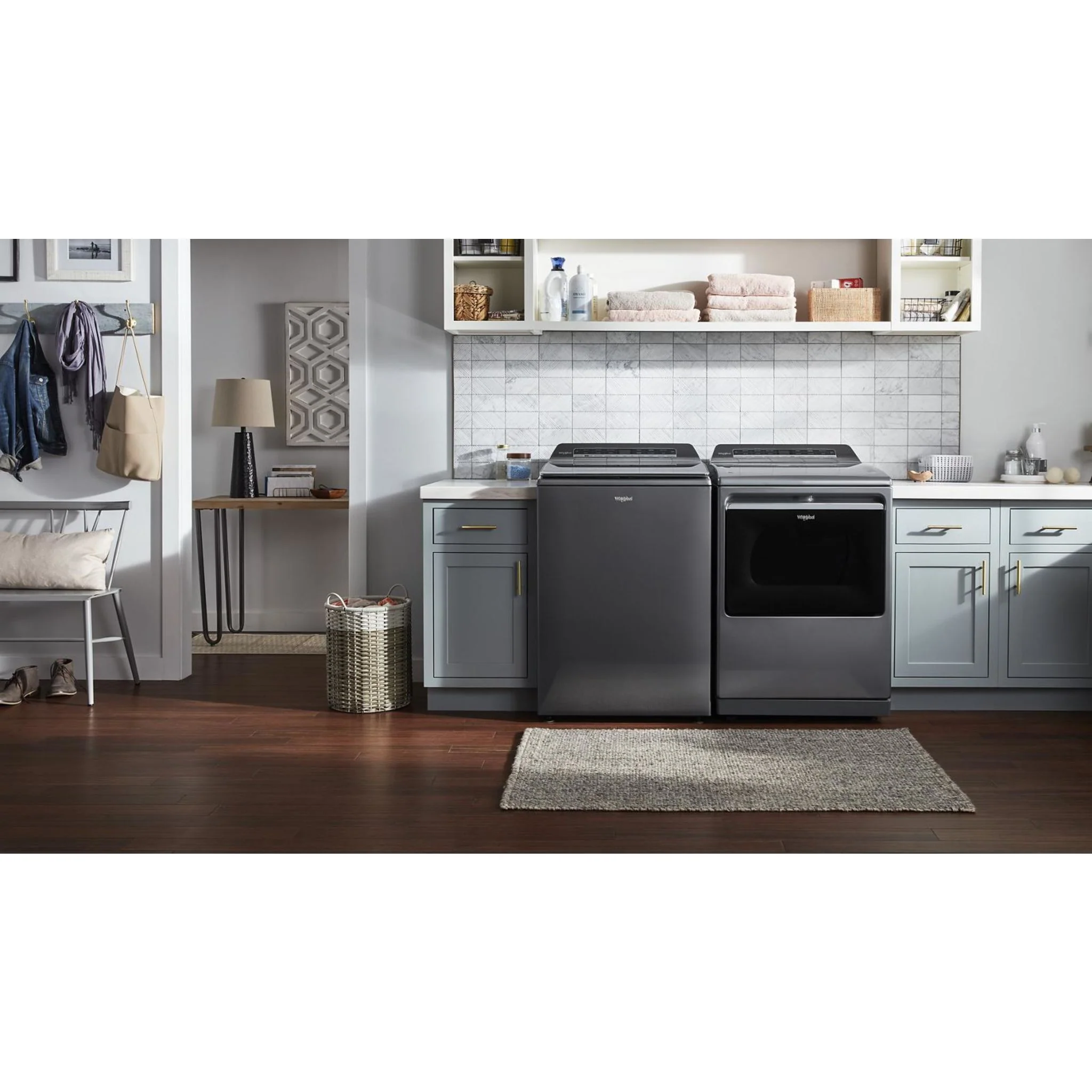Whirlpool 7.4 cu. ft. Top Load Gas Dryer with Advanced Moisture Sensing -Chrome Shadow (WGD8127LC) - Image 8