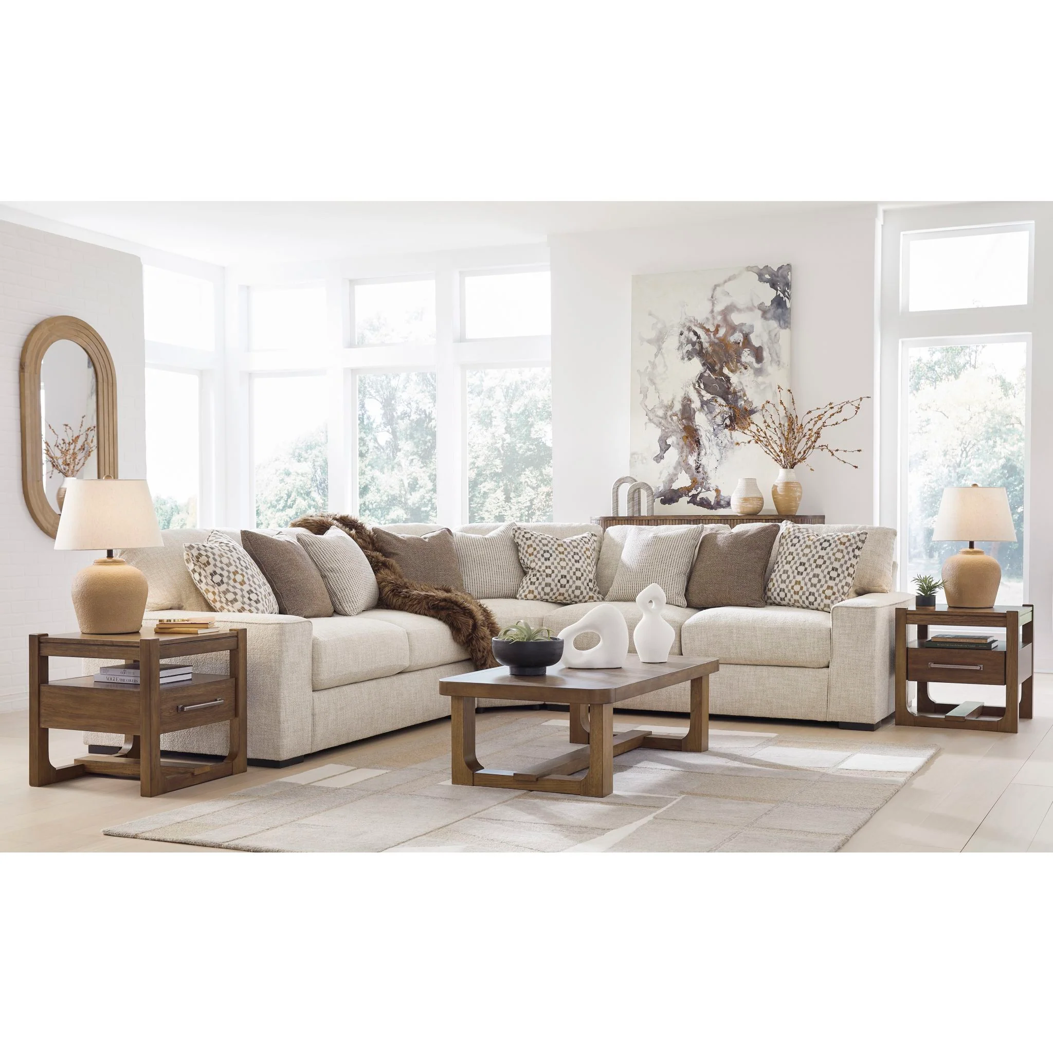 Abberson-Exclusive 3 Piece Sectional - Image 4