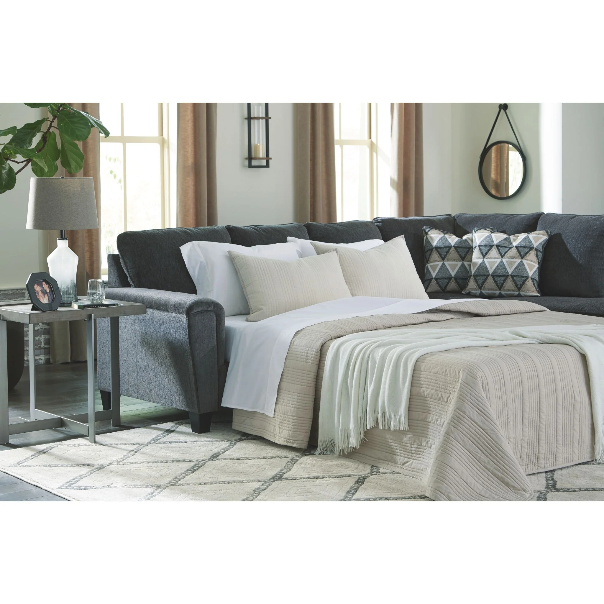 Abinger 2 Piece Sleeper Sectional with Chaise - Image 2