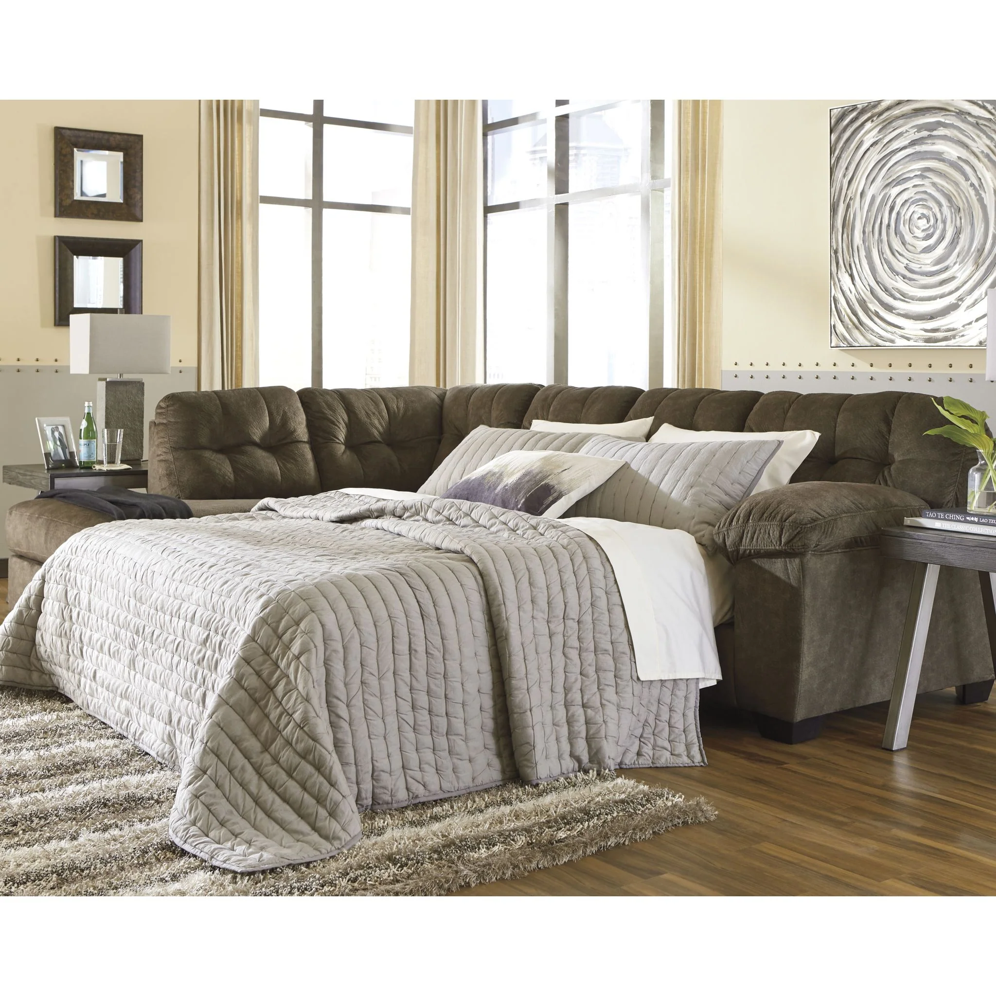 Accrington 2 Piece Sleeper Sectional with Chaise - Image 2