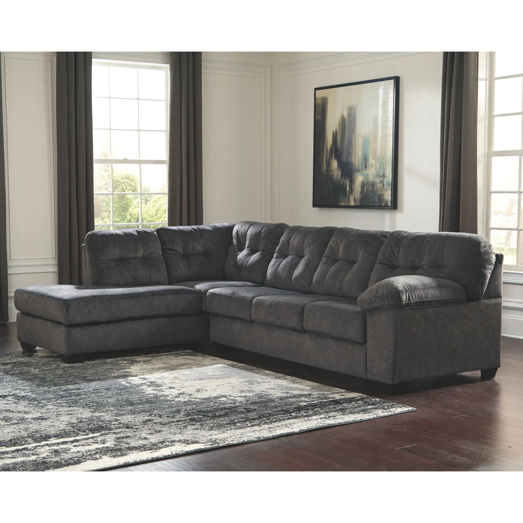 Accrington 2 Piece Sleeper Sectional with Chaise - Image 3