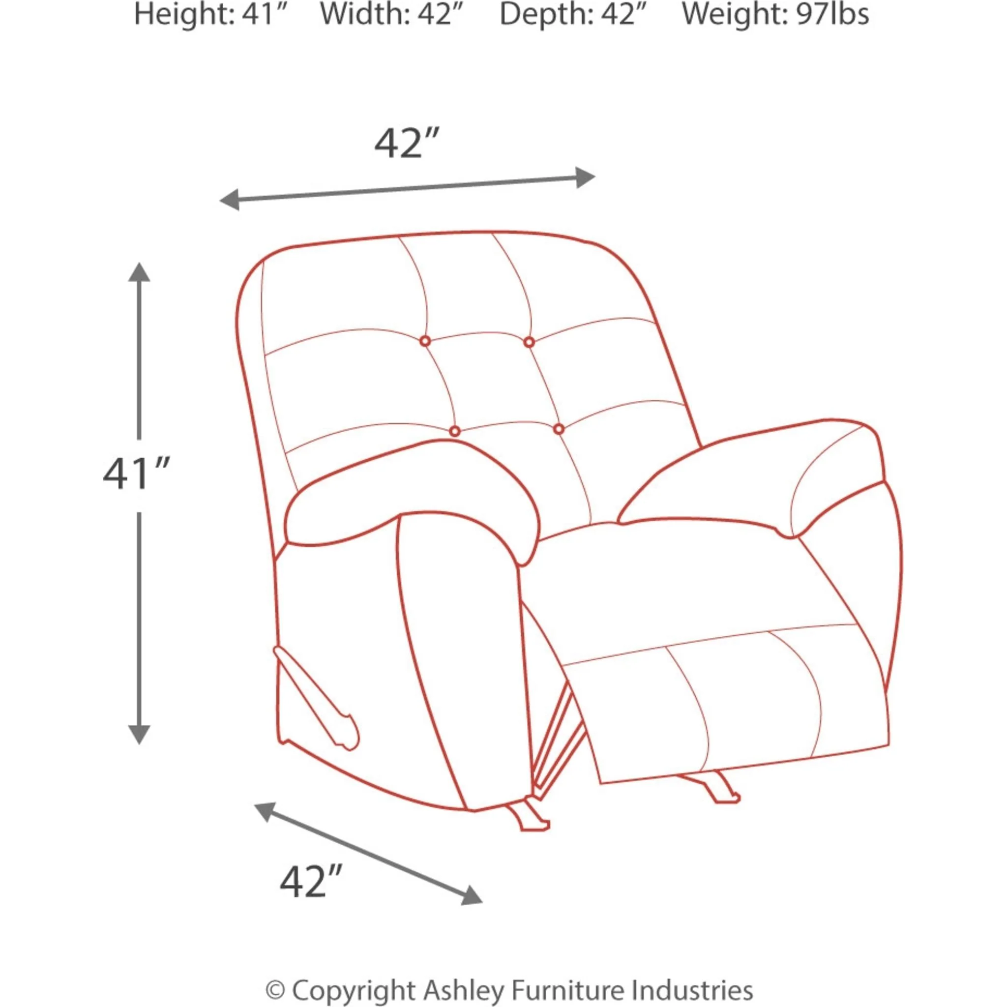 Accrington Rocker Recliner - Image 4