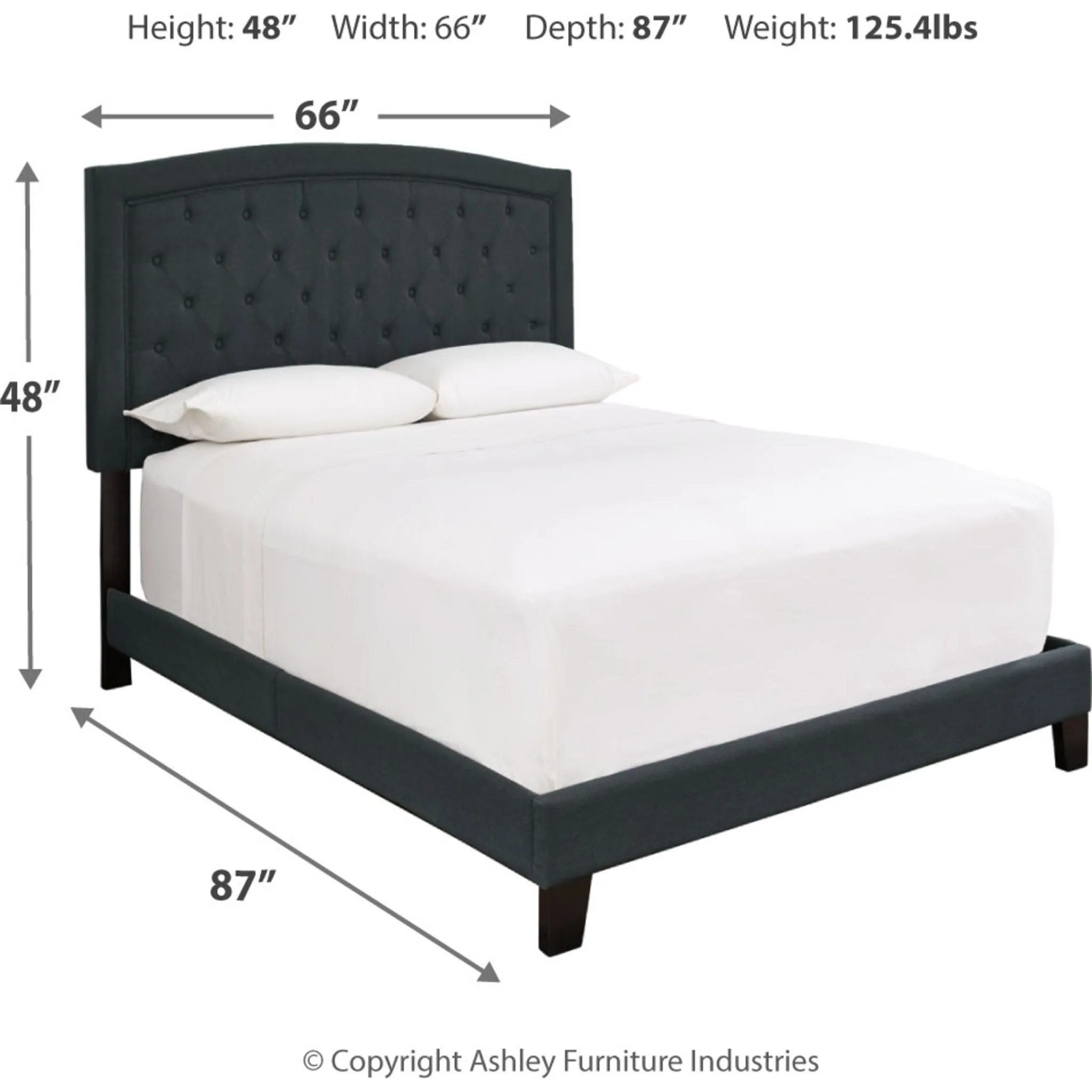 Adelloni 3 Piece Upholstered Bed - Image 4