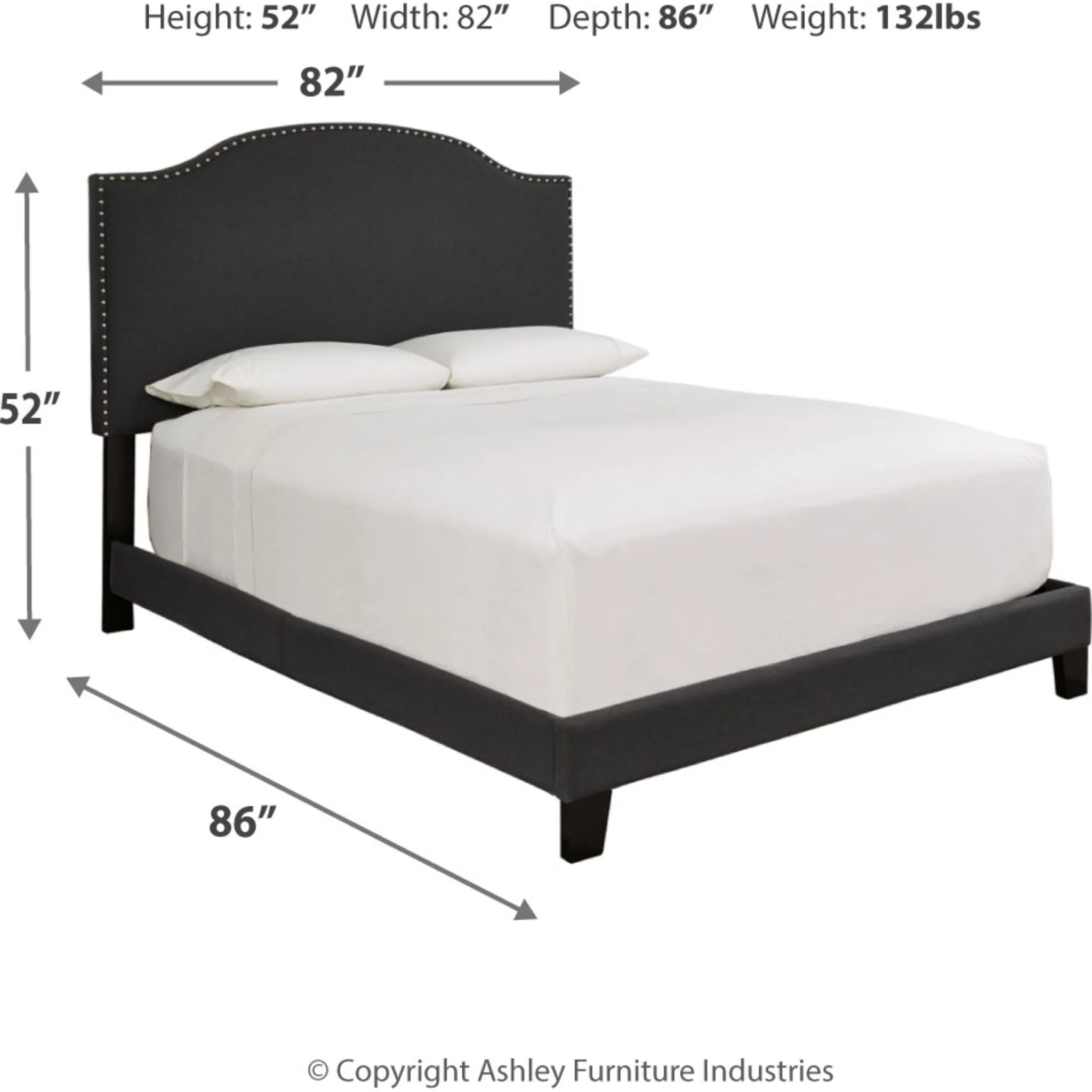 Adelloni 3 Piece Upholstered Bed - Image 4