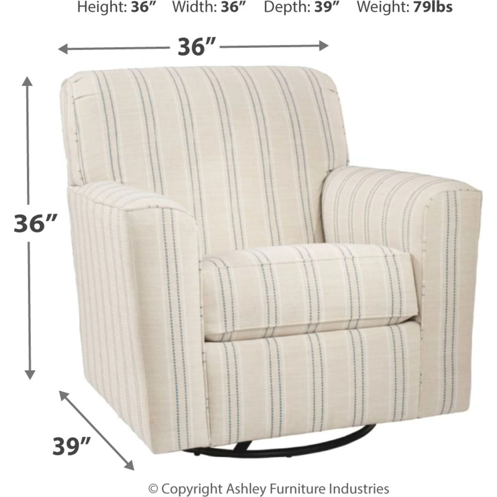 Alandari Swivel Accent Chair - Image 4