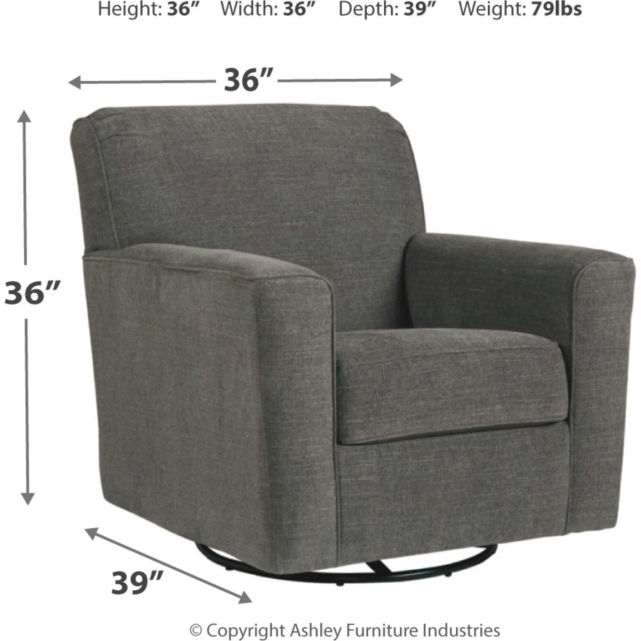 Alcona-Exclusive Swivel Accent Chair - Image 4