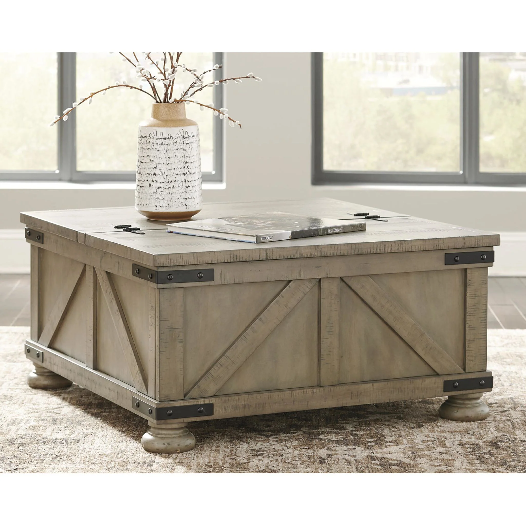 Aldwin Coffee Table with Storage - Image 2