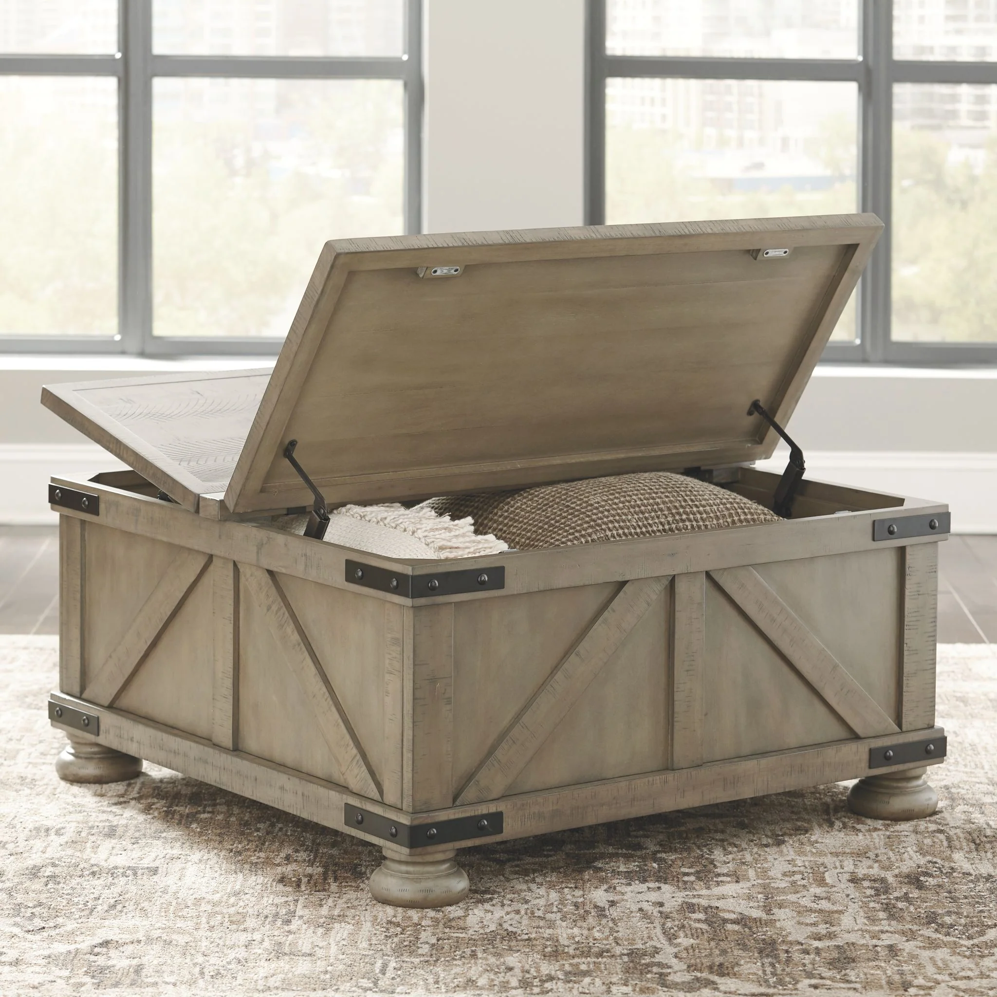 Aldwin Coffee Table with Storage - Image 4