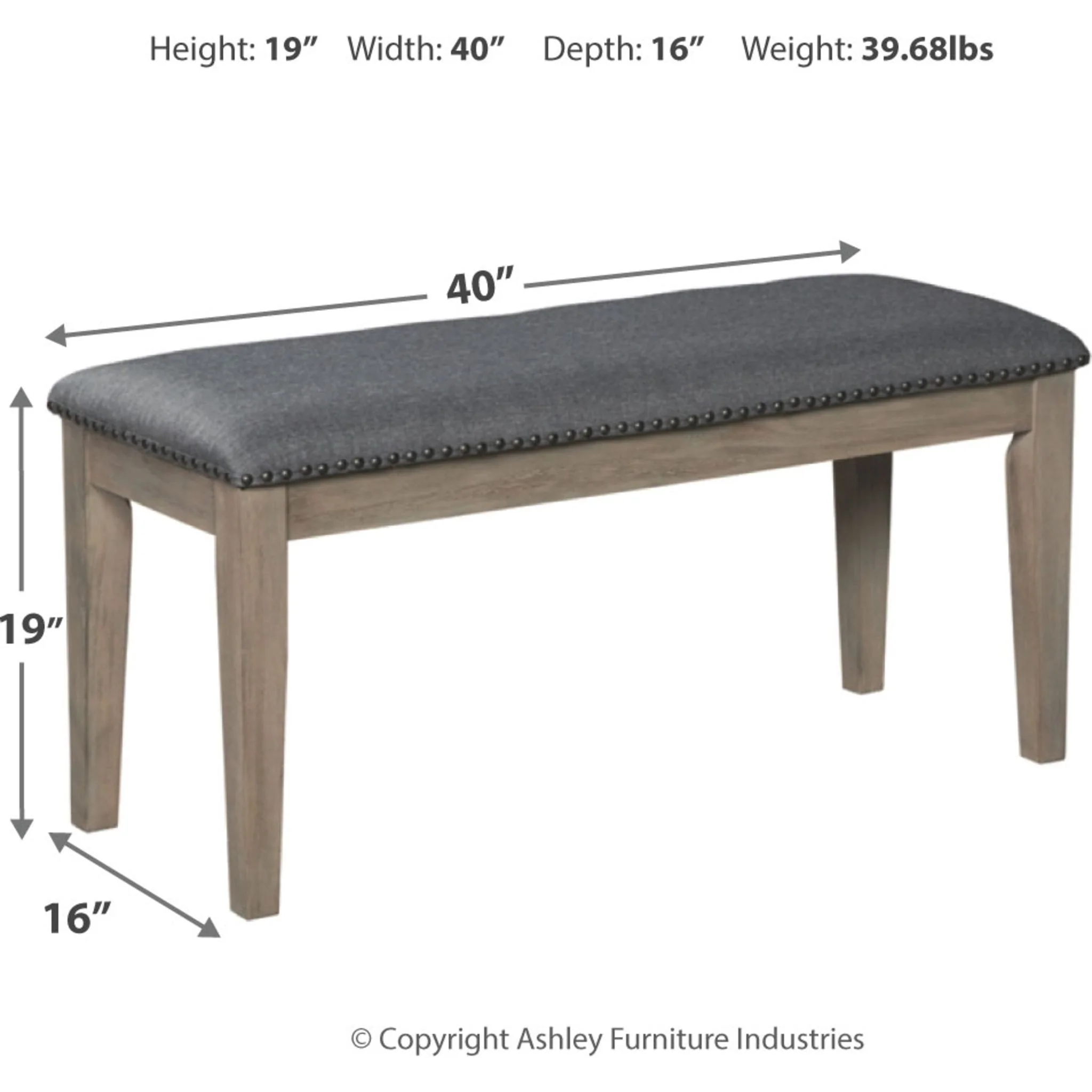 Aldwin Upholstered Bench - Image 4