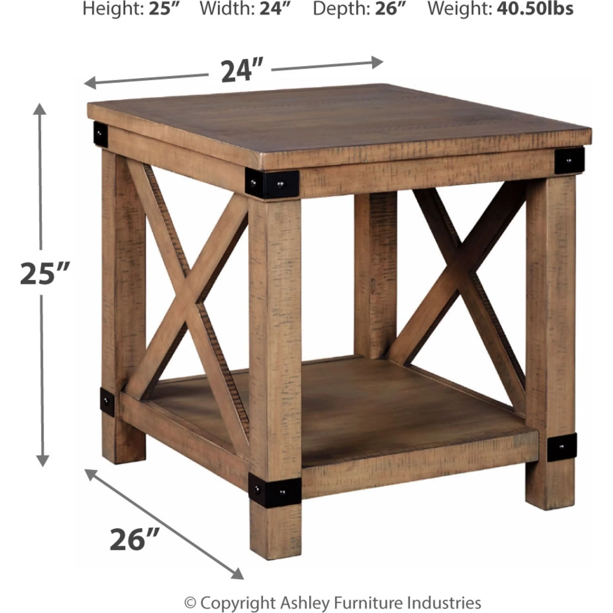 Aldwin Rectangle End Table - Image 7