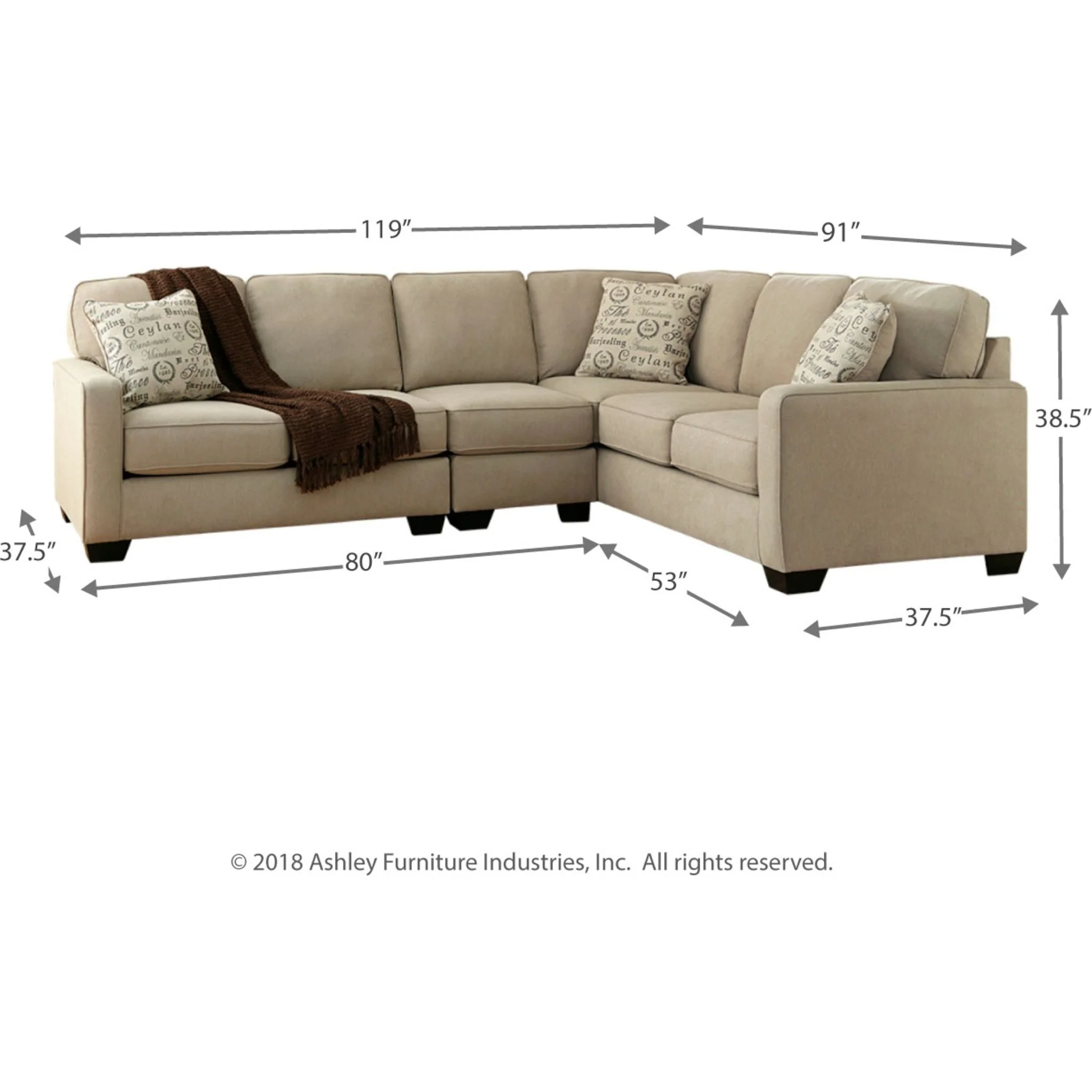 Alenya 3 Piece Sectional - Image 4