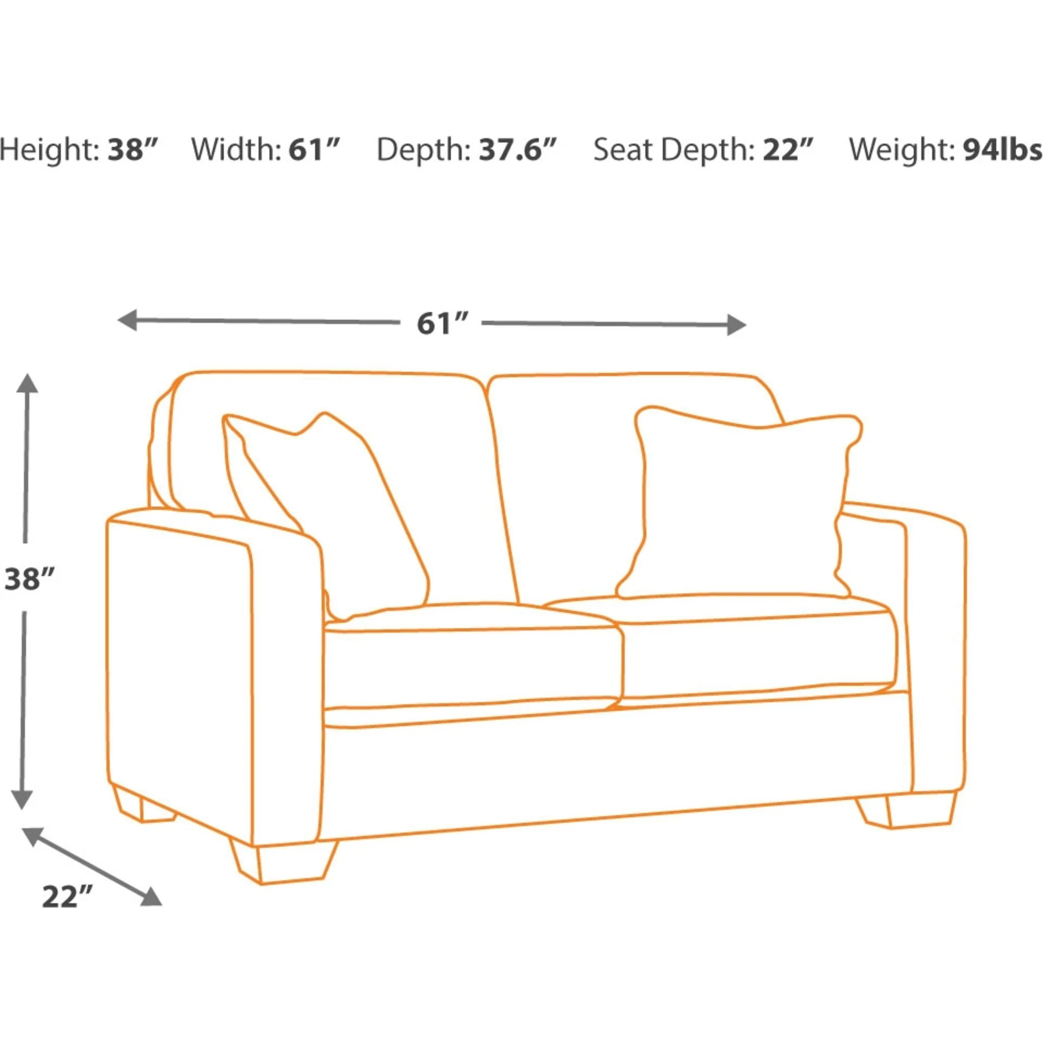 Alenya Loveseat - Image 11