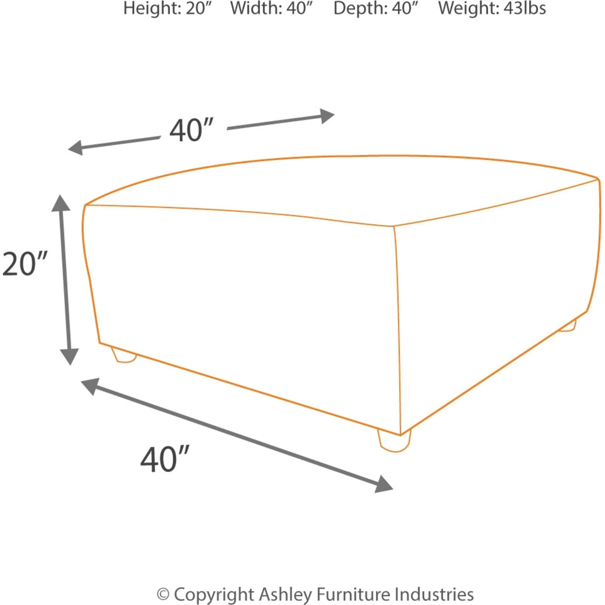 Alenya Oversized Accent Ottoman - Image 6