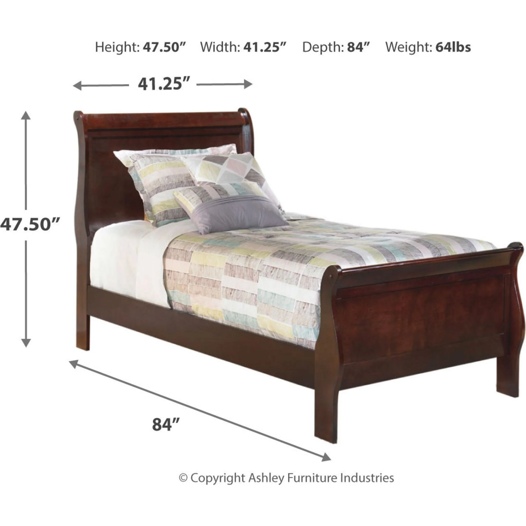 Alisdair 5 Piece Sleigh Bedroom - Image 12