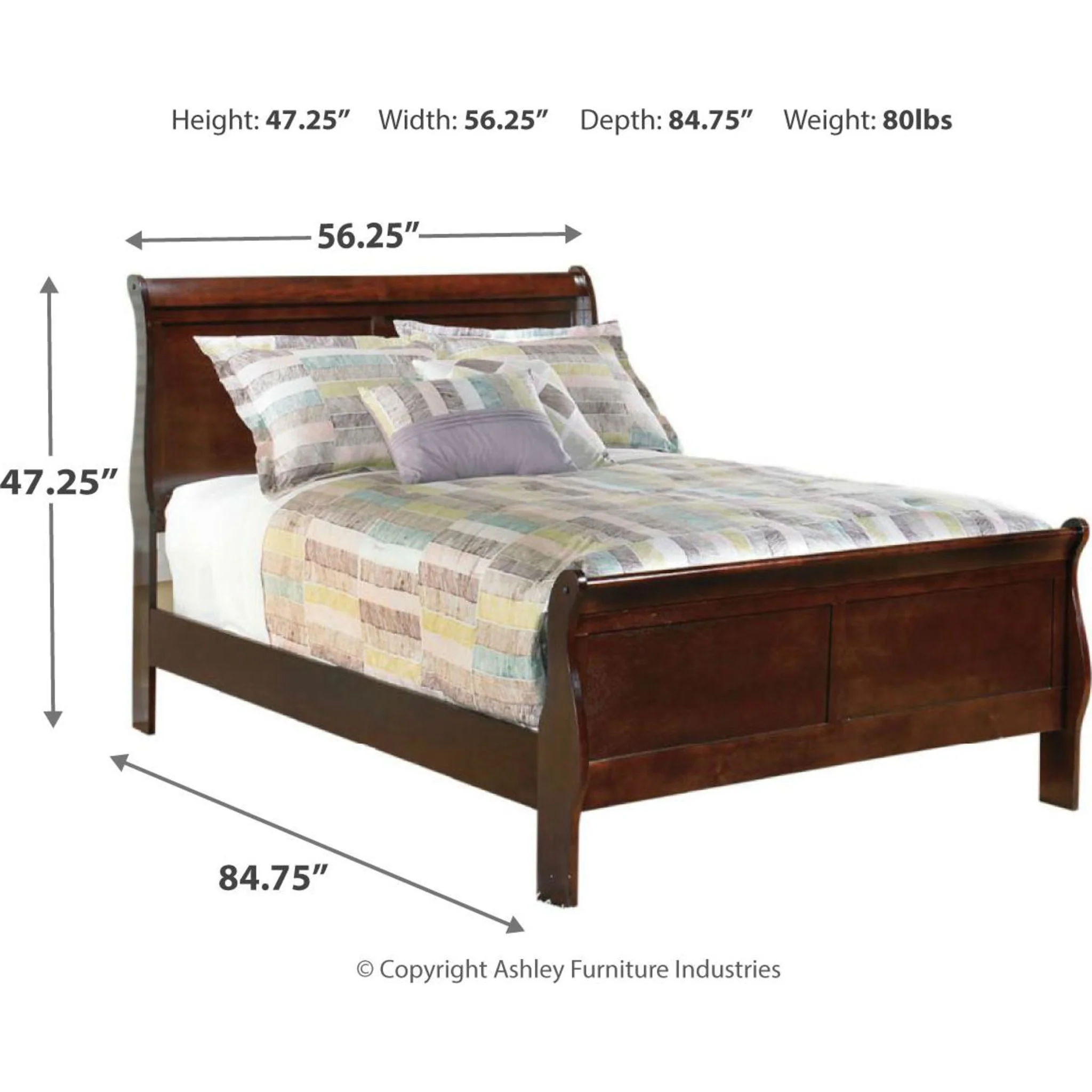 Alisdair 5 Piece Sleigh Bedroom - Image 25