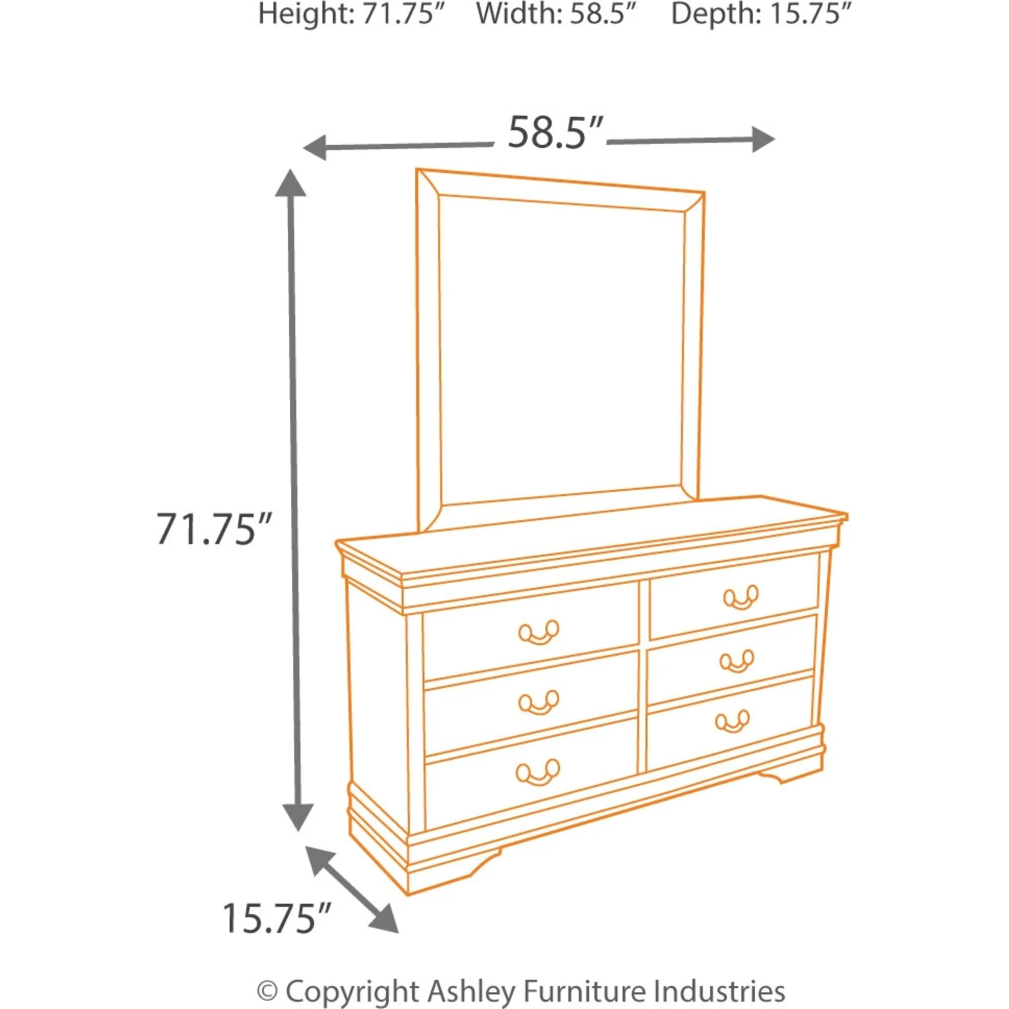 Alisdair 5 Piece Sleigh Bedroom - Image 8