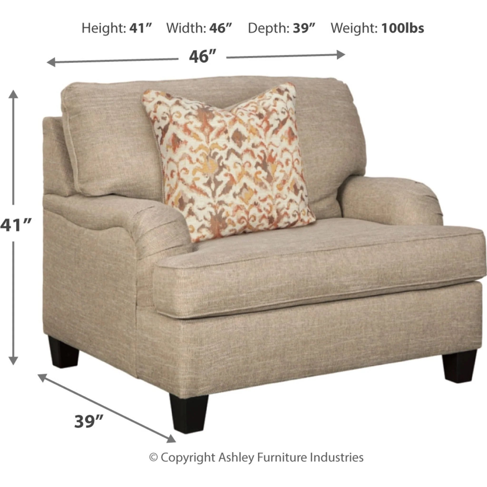 Almanza Chair & a Half - Image 6