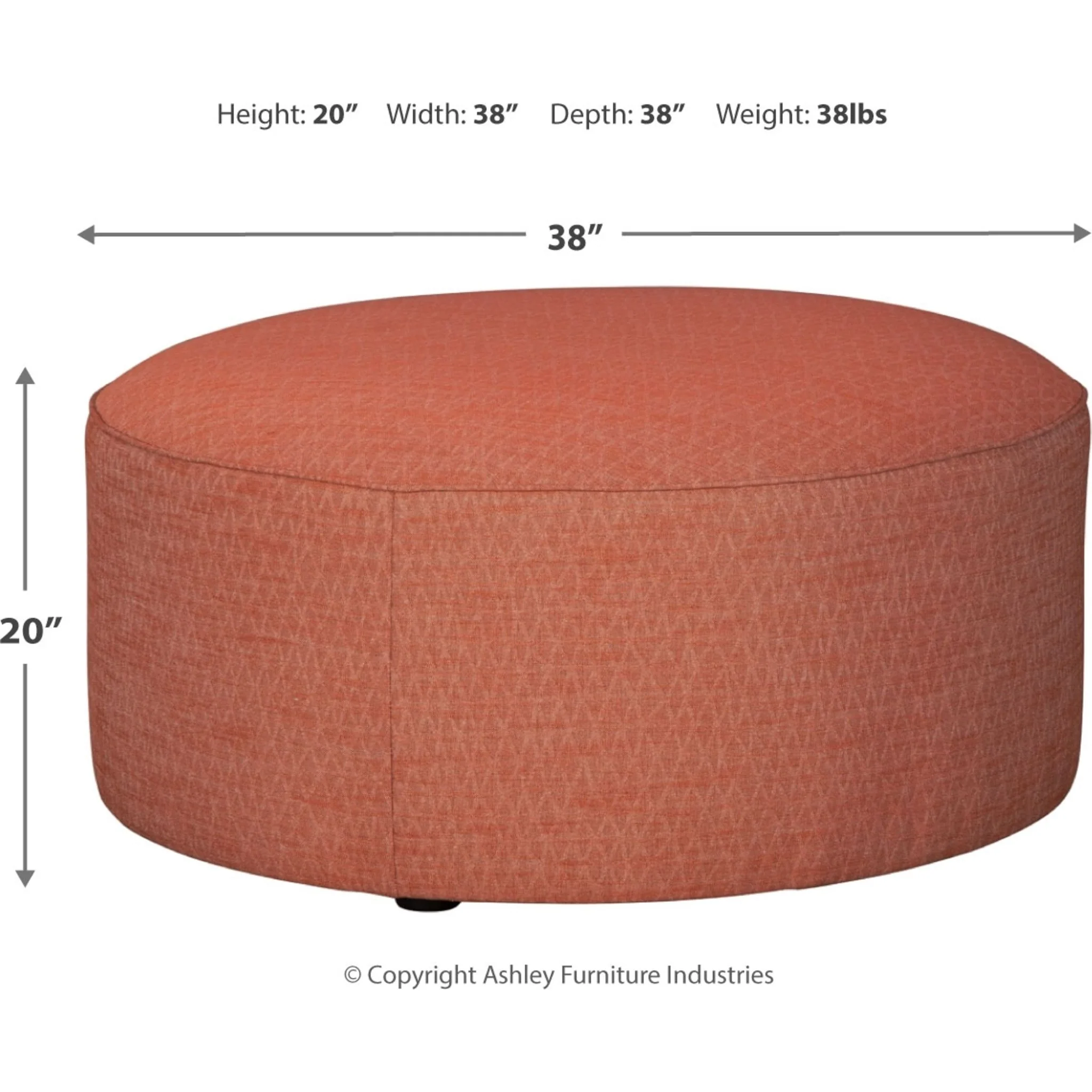 Almanza Oversized Accent Ottoman - Image 4