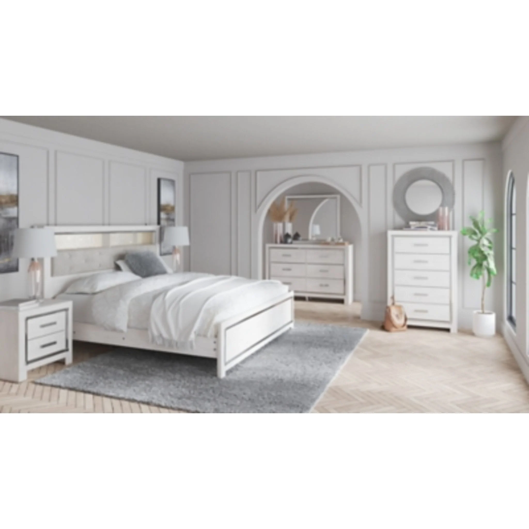 Altyra 5 Piece Bookcase Bedroom - Image 9