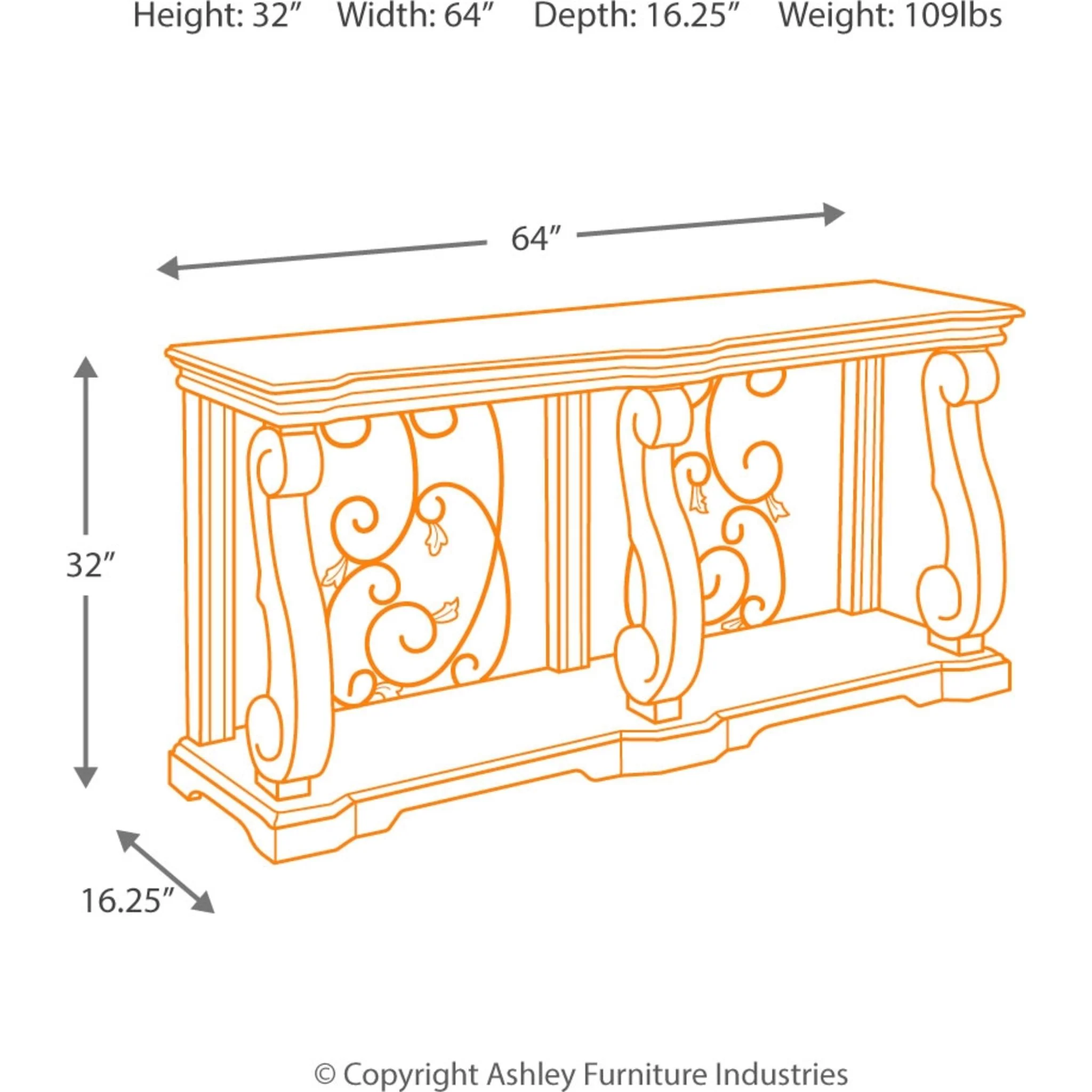 Alymere Sofa Table - Image 4