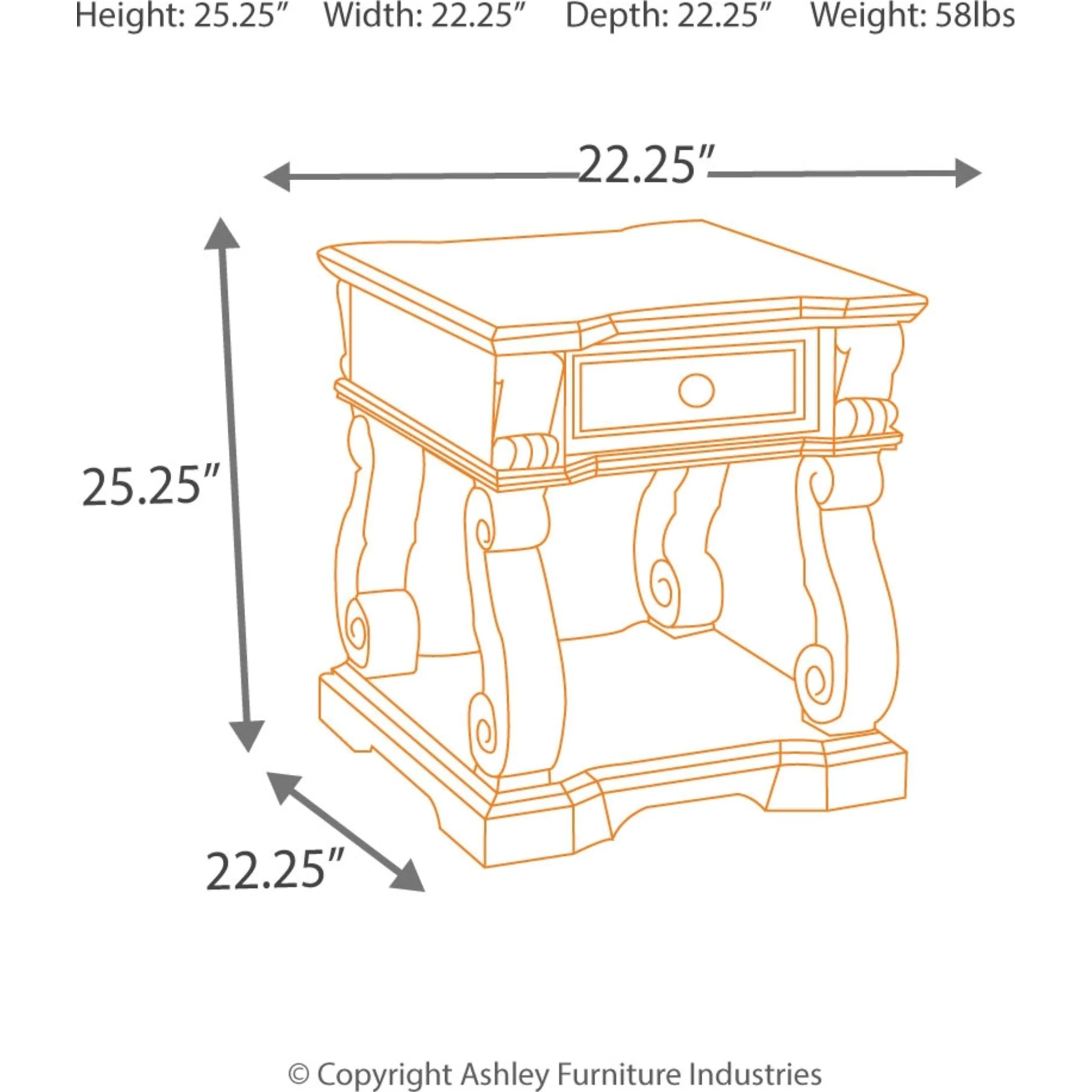 Alymere Square End Table - Image 5