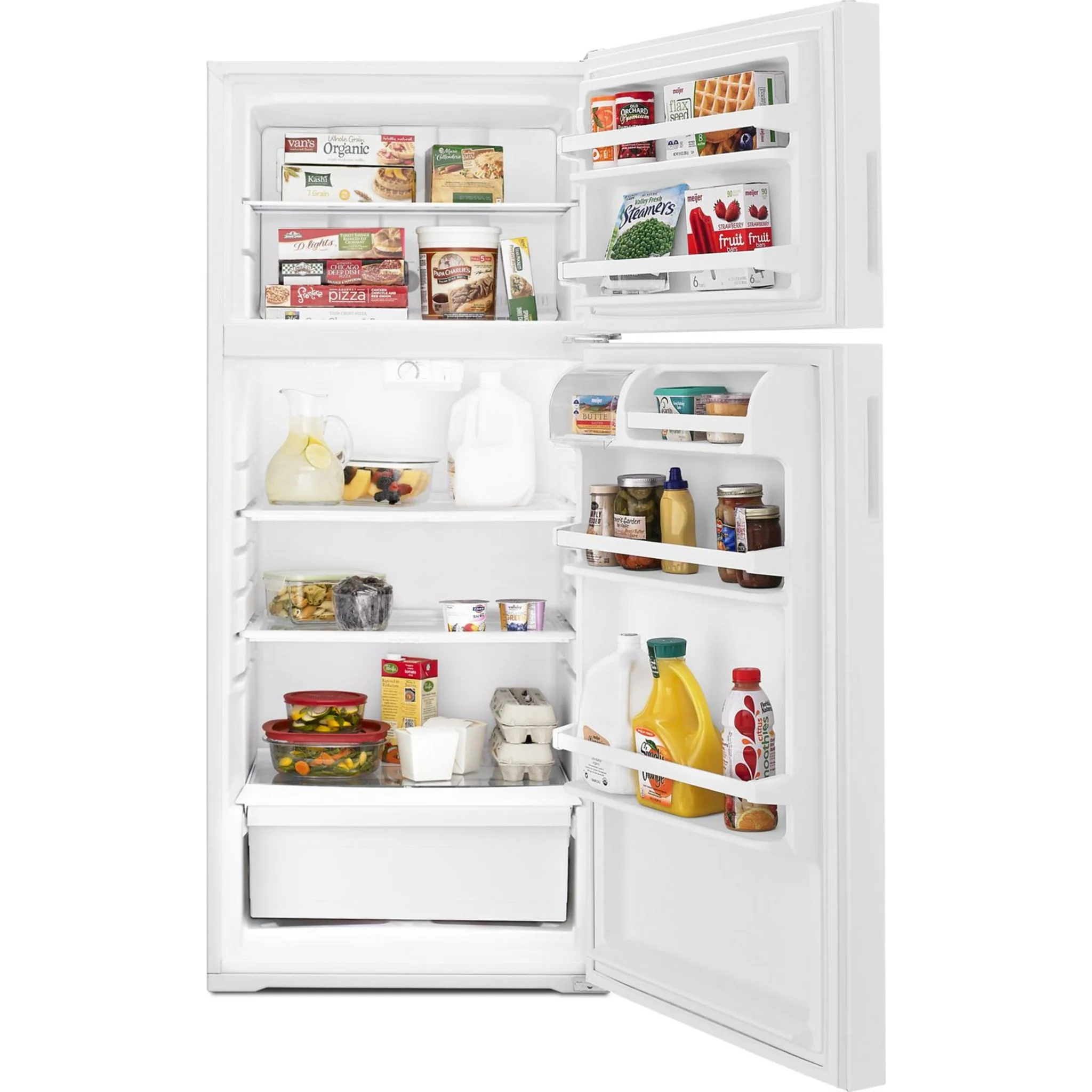 Amana 16 cu. ft. Top-Freezer Refrigerator with More Storage Capacity (ART316TFDW) - Image 4