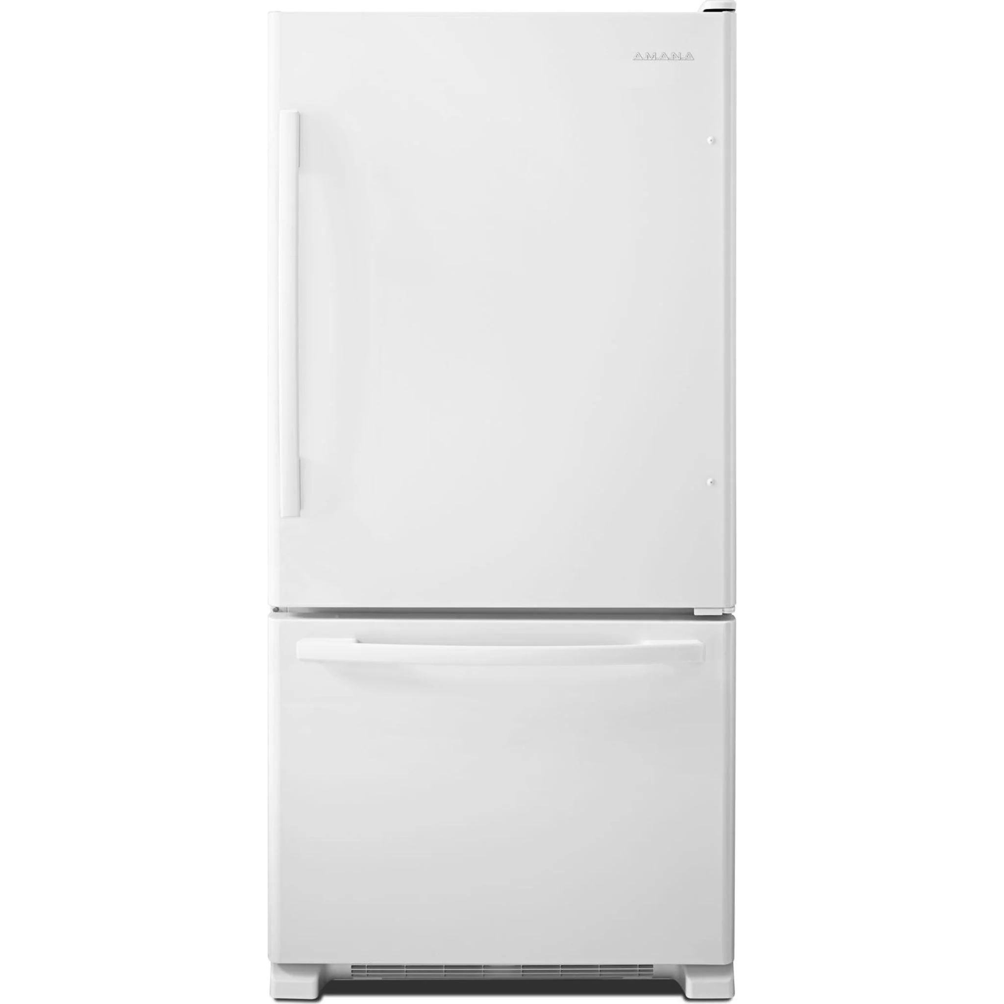 Amana 22 cu. ft. Bottom-Freezer Refrigerator with Large Capacity -White-on-White (ABB2224BRW) - Image 10