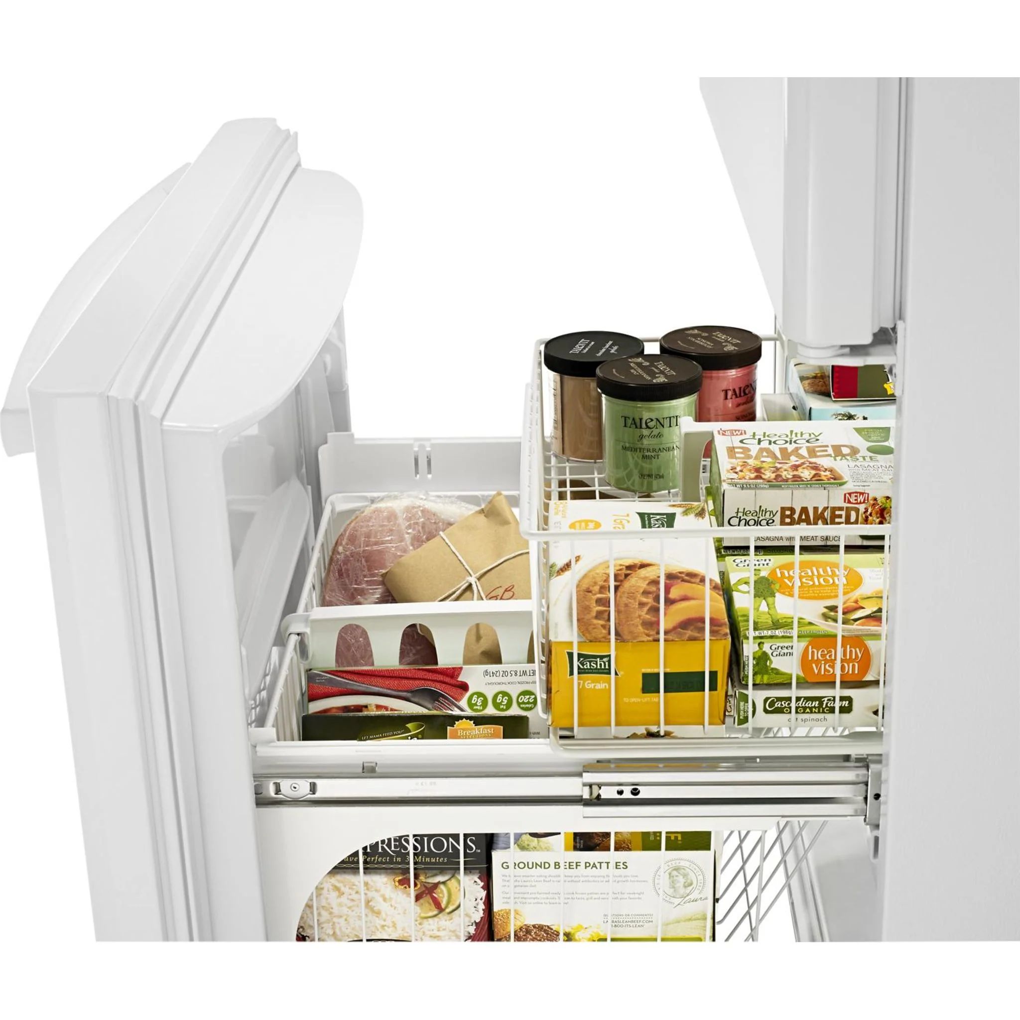 Amana 22 cu. ft. Bottom-Freezer Refrigerator with Large Capacity -White-on-White (ABB2224BRW) - Image 17