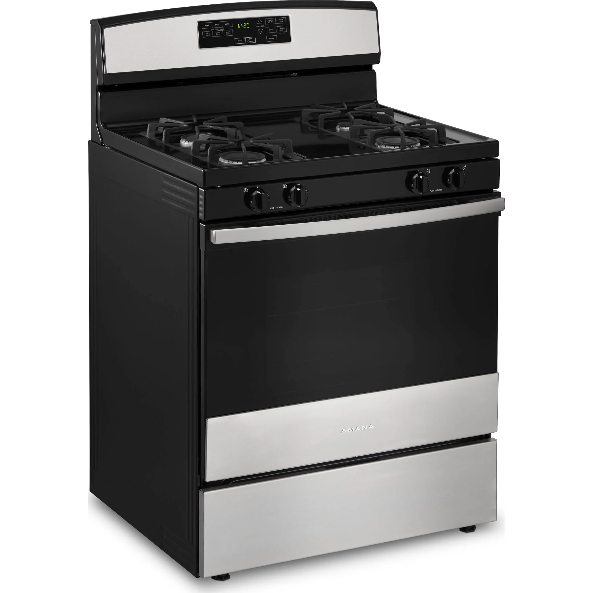 Amana 30-inch Gas Range with Self-Clean Option -Stainless Steel (AGR6603SMS) - Image 2