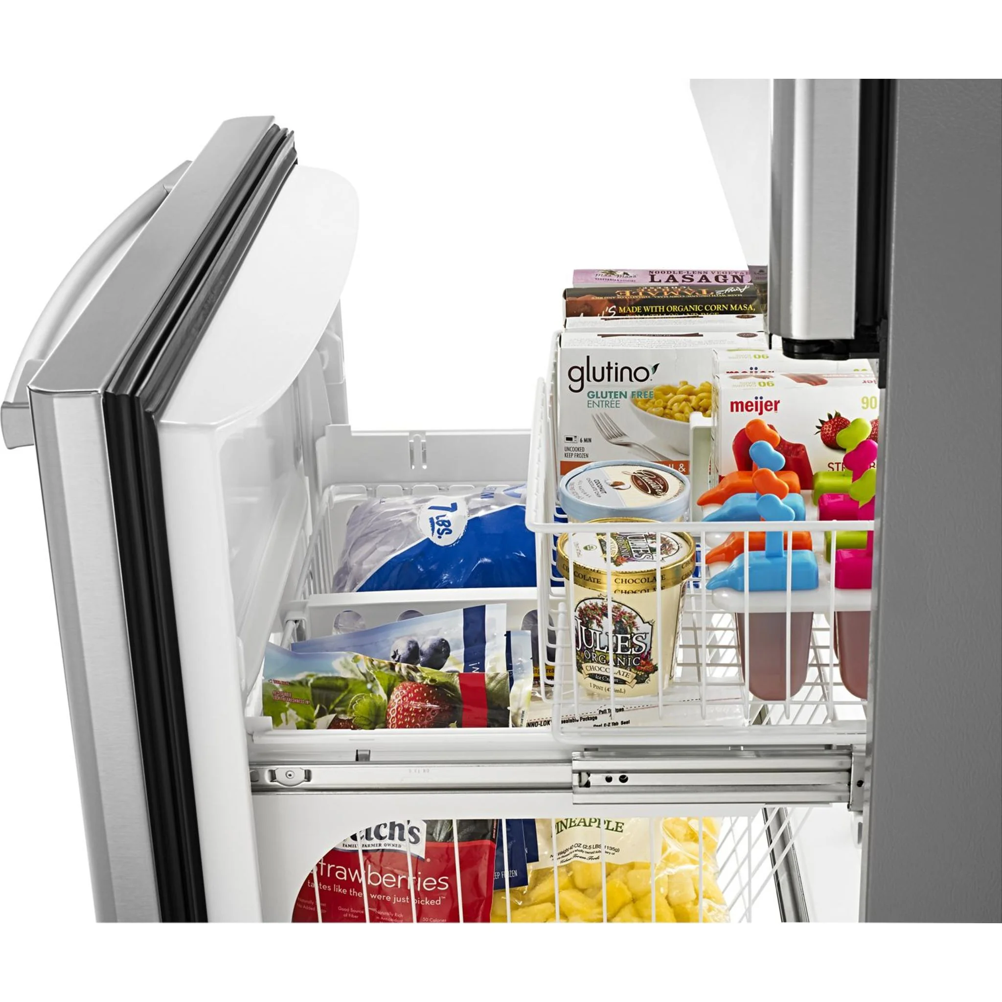 Amana 33-inch Wide Bottom-Freezer Refrigerator with EasyFreezerPull-Out Drawer âˆ’ 22 cu. ft. Capacity -Stainless Steel (ABB2224BRM) - Image 26
