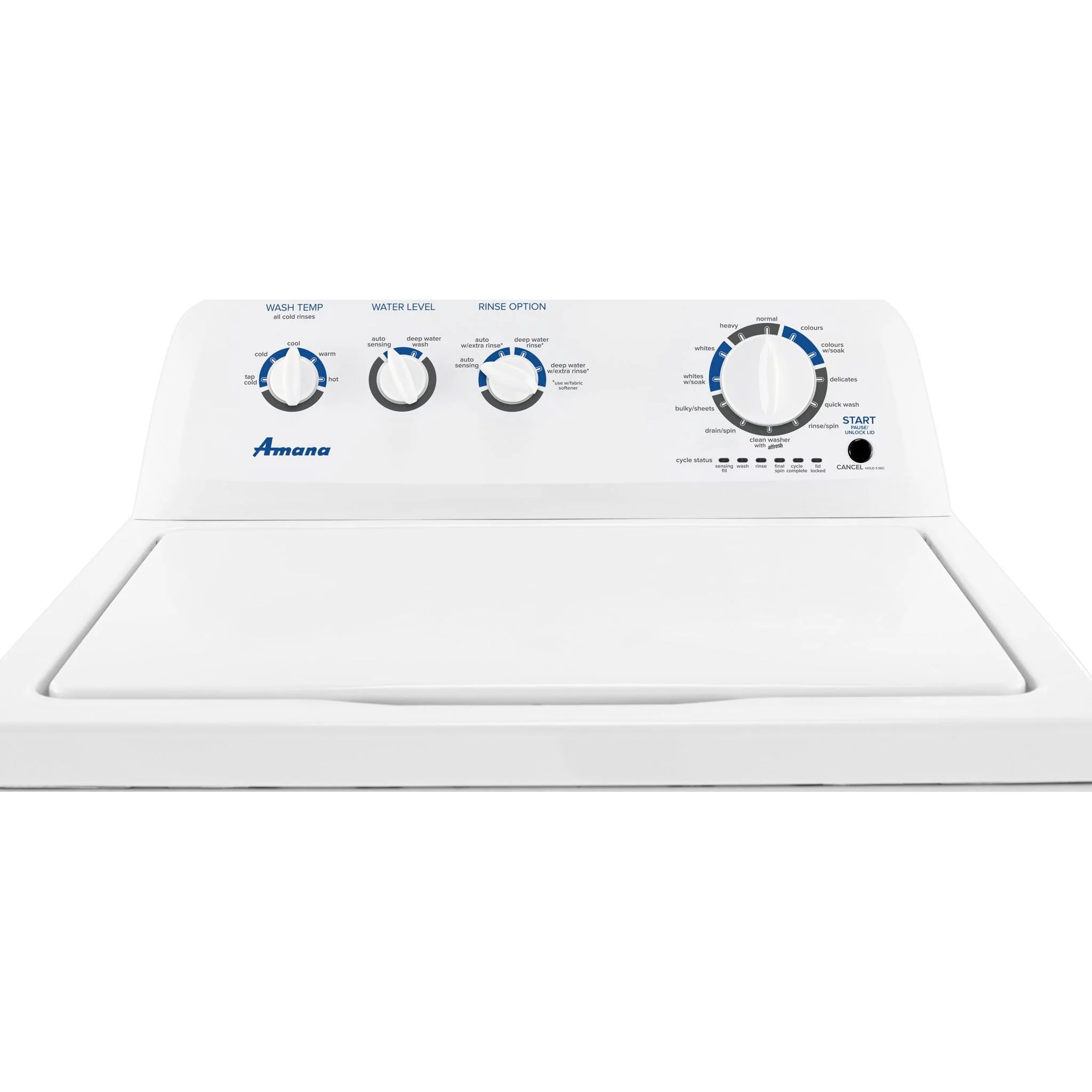 Amana 4.4 cu. ft. Top-Load Washer with High Efficiency Agitator -White (NTW4519JW) - Image 3