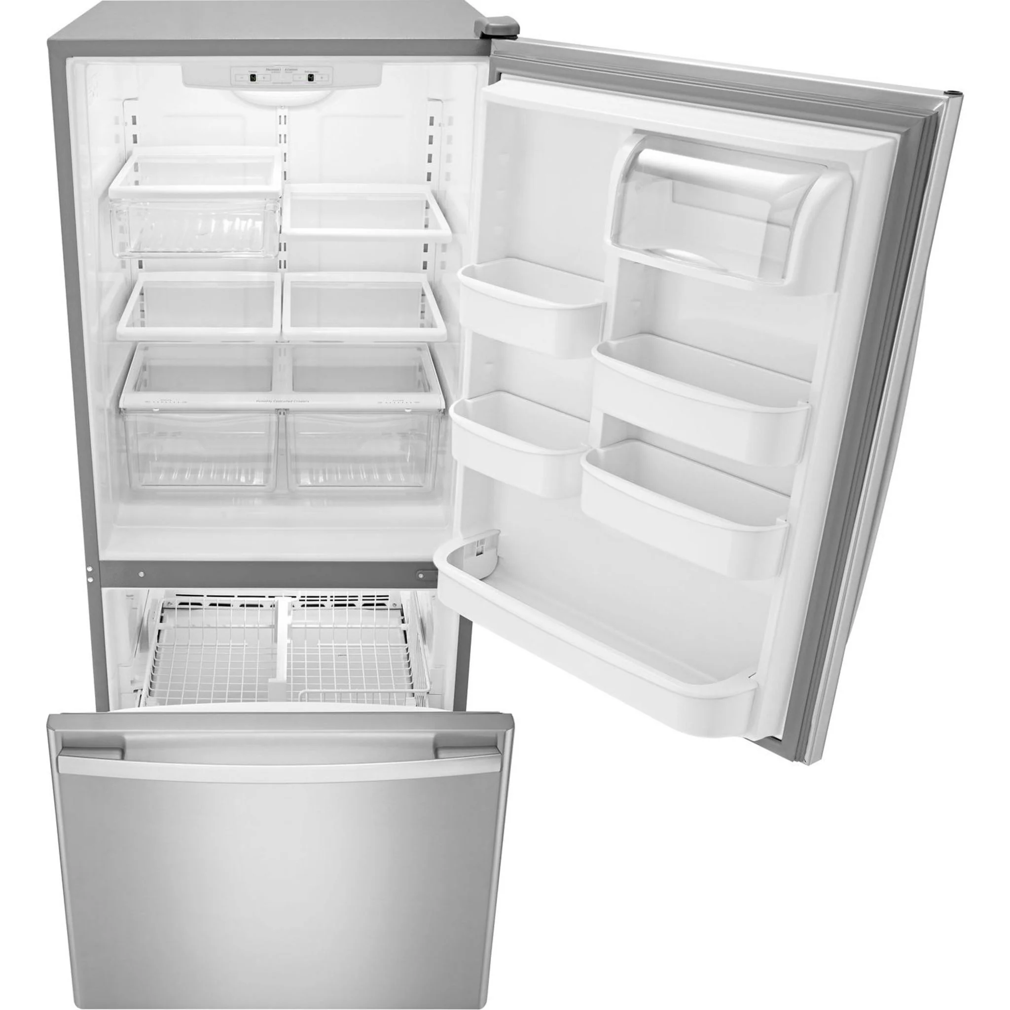 Amana 29-inch Wide Bottom-Freezer Refrigerator with EasyFreezerPull-Out Drawer -- 18 cu. ft. Capacity -Stainless Steel (ABB1924BRM) - Image 16
