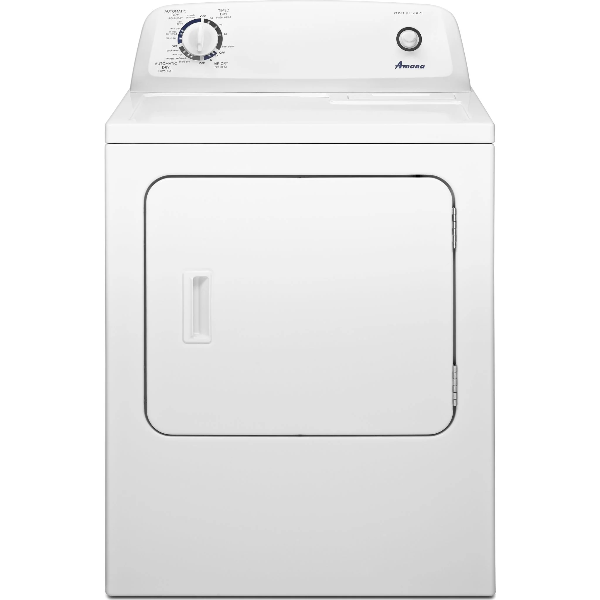 Amana 6.5 cu. ft. Top-Load Electric Dryer with Automatic Dryness Control -White (YNED4655EW) - Image 3