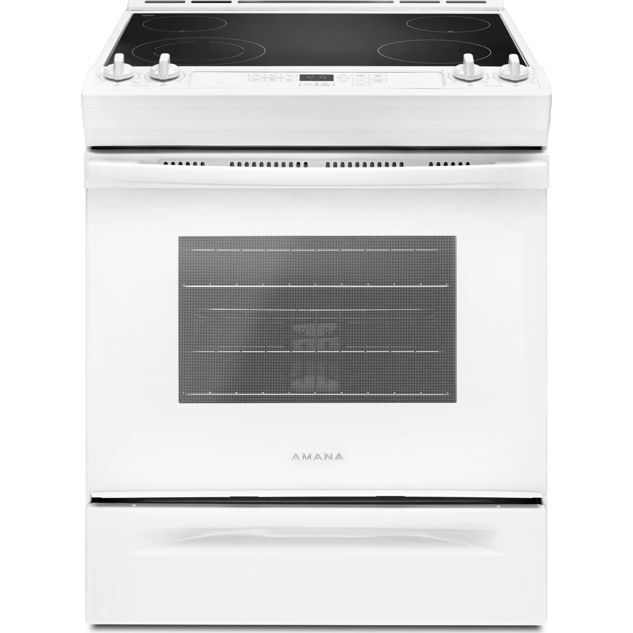 Amana 30"  Electric Range with Front Console - White (YAES6603SFW) - Image 2