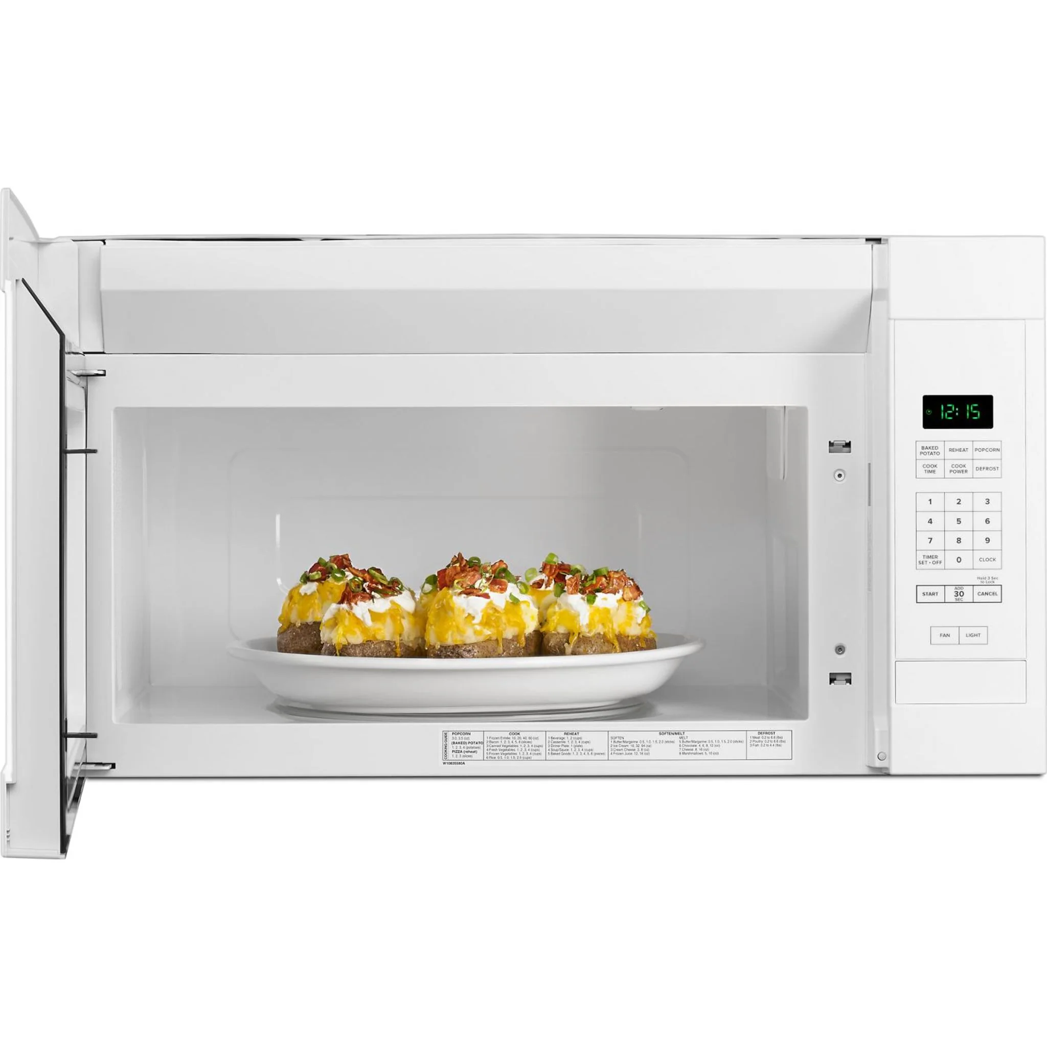 Amana 1.6 cu. ft. Over-the-Range Microwave with Add 0:30 Seconds -White (YAMV2307PFW) - Image 11