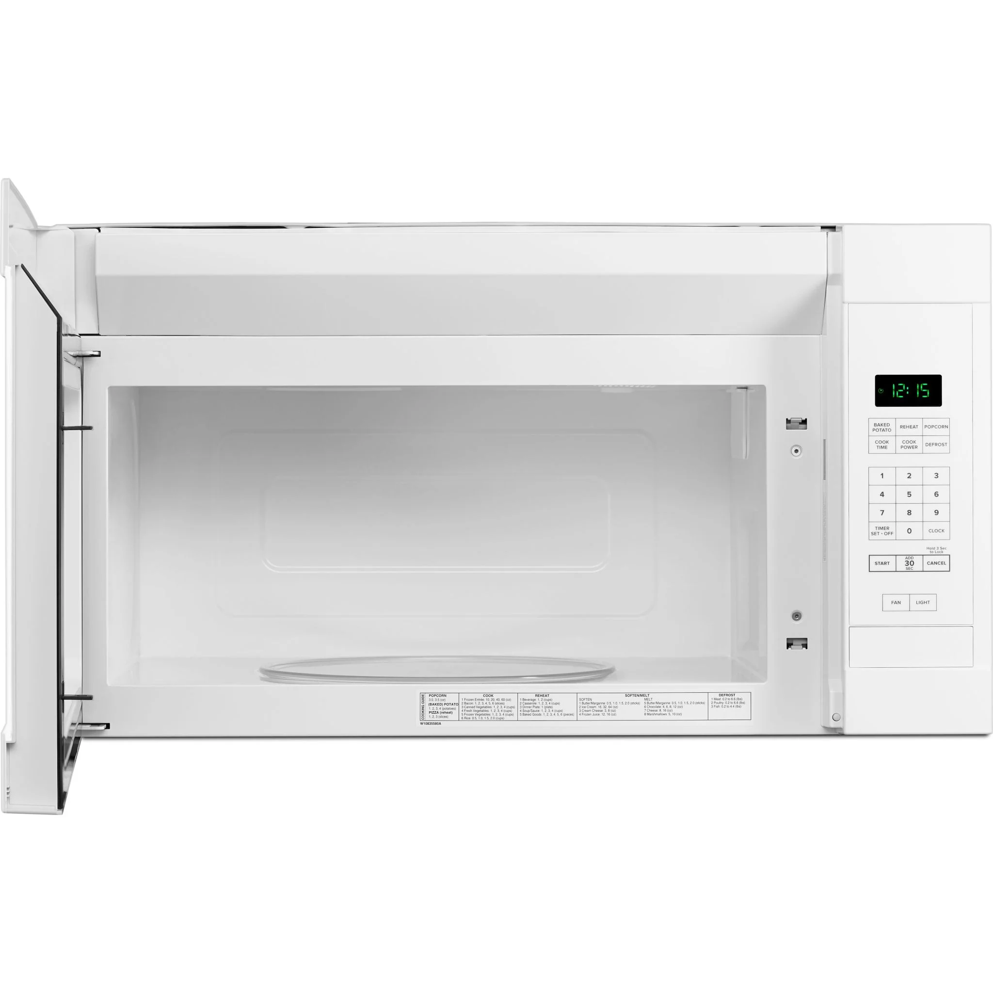 Amana 1.6 cu. ft. Over-the-Range Microwave with Add 0:30 Seconds -White (YAMV2307PFW) - Image 2