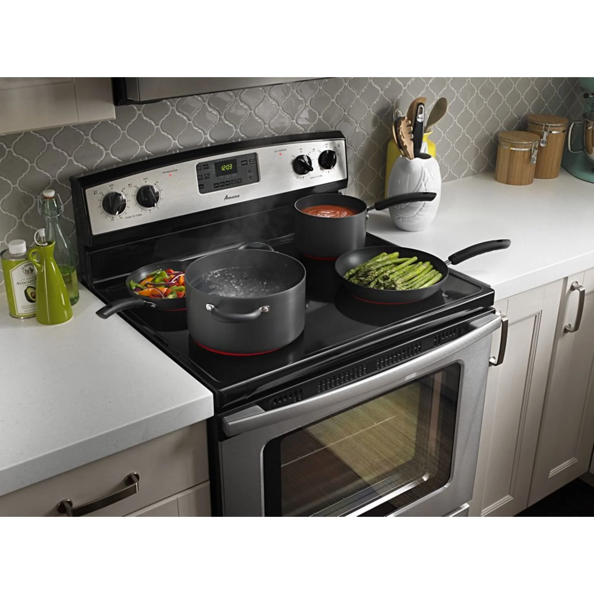 Amana 30" Electric Range with Self-Clean Option (YAER6603SFS) - Image 6