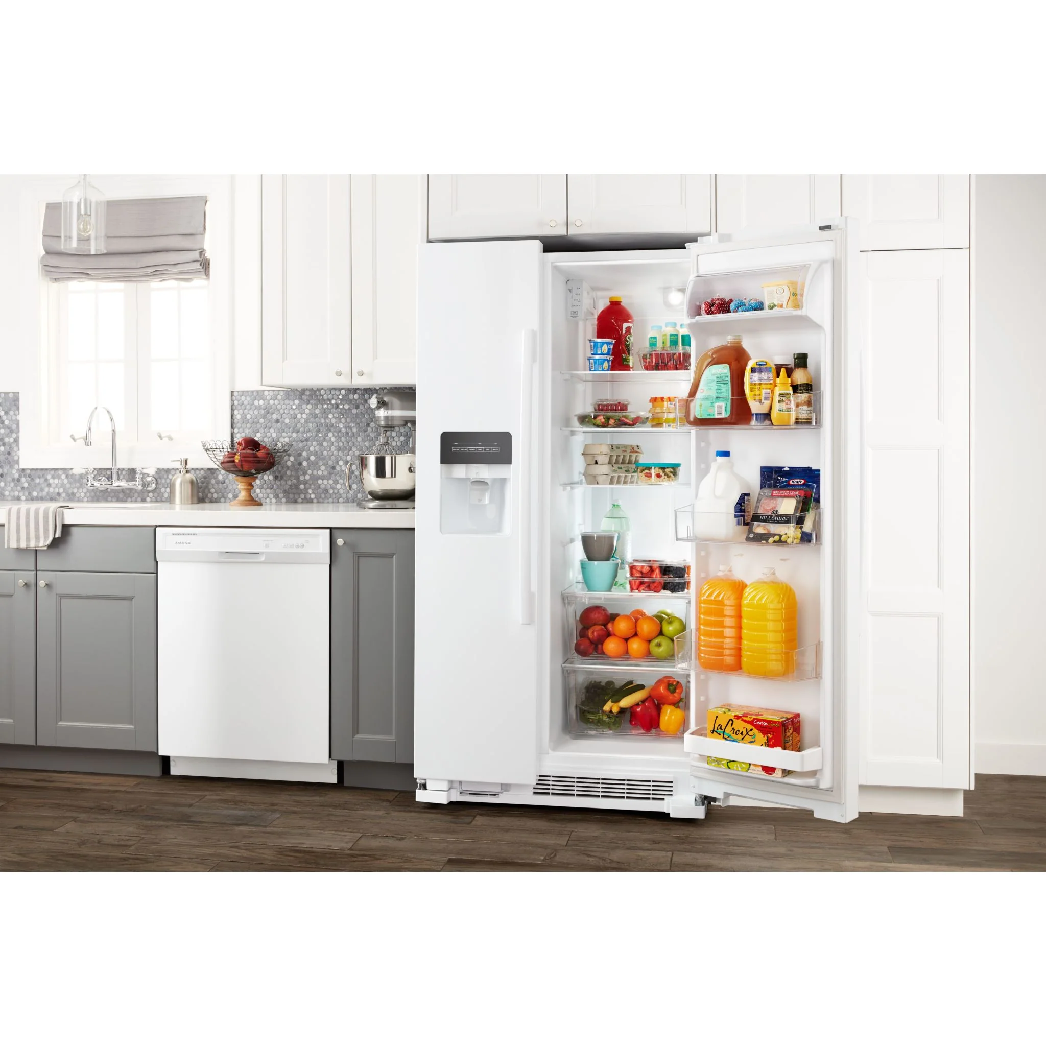 Amana 33-inch Side-by-Side Refrigerator with Dual Pad External Ice and Water Dispenser -White (ASI2175GRW) - Image 3
