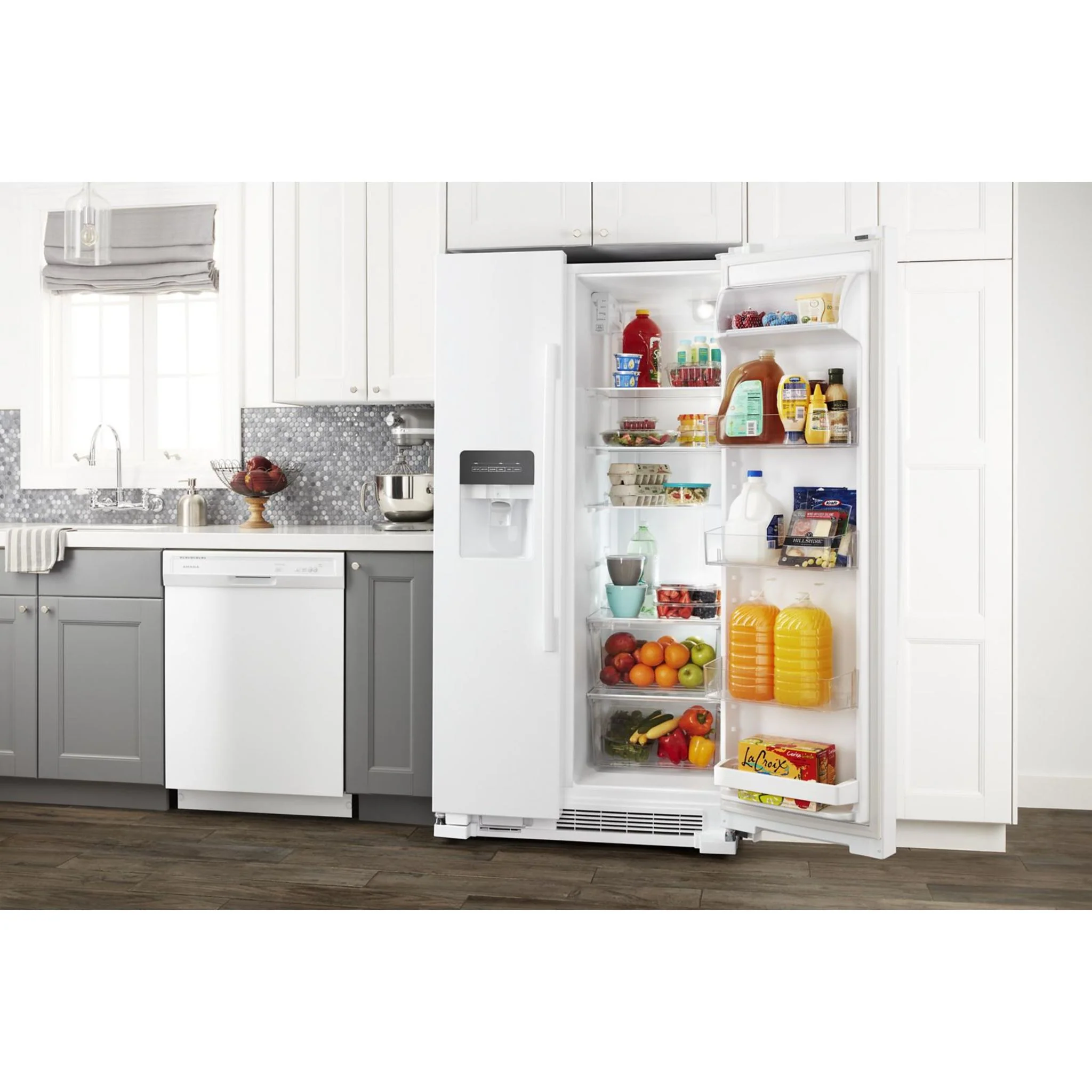Amana 33-inch Side-by-Side Refrigerator with Dual Pad External Ice and Water Dispenser -White (ASI2175GRW) - Image 8