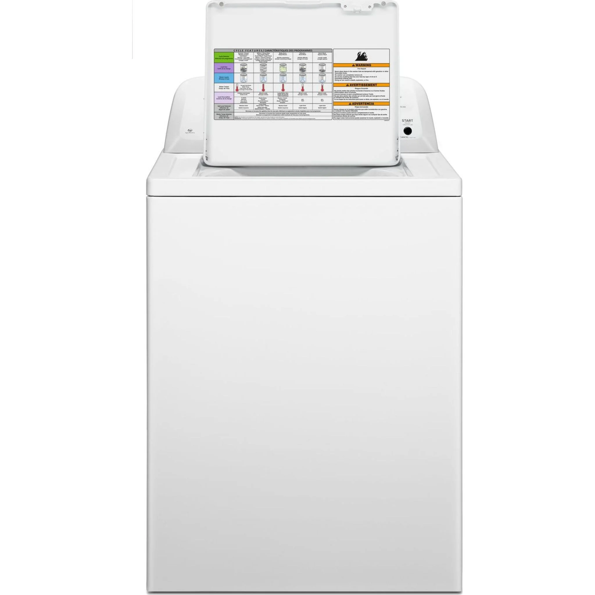 Amana  4.0 cu. ft. Top-Load Washer with Dual Action Agitator -White (NTW4516FW) - Image 12