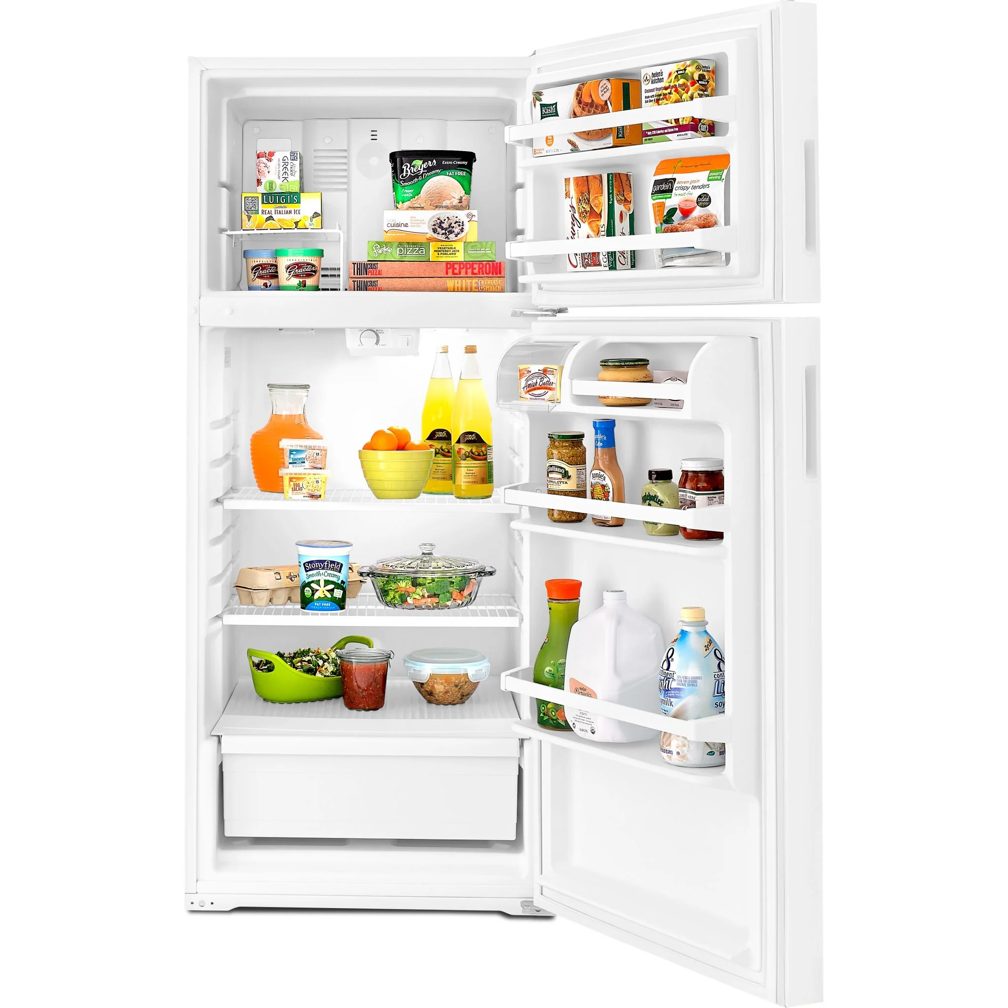 Amana 14 cu. ft. Top-Freezer Refrigerator with Flexible Storage Options -White (ART104TFDW) - Image 3